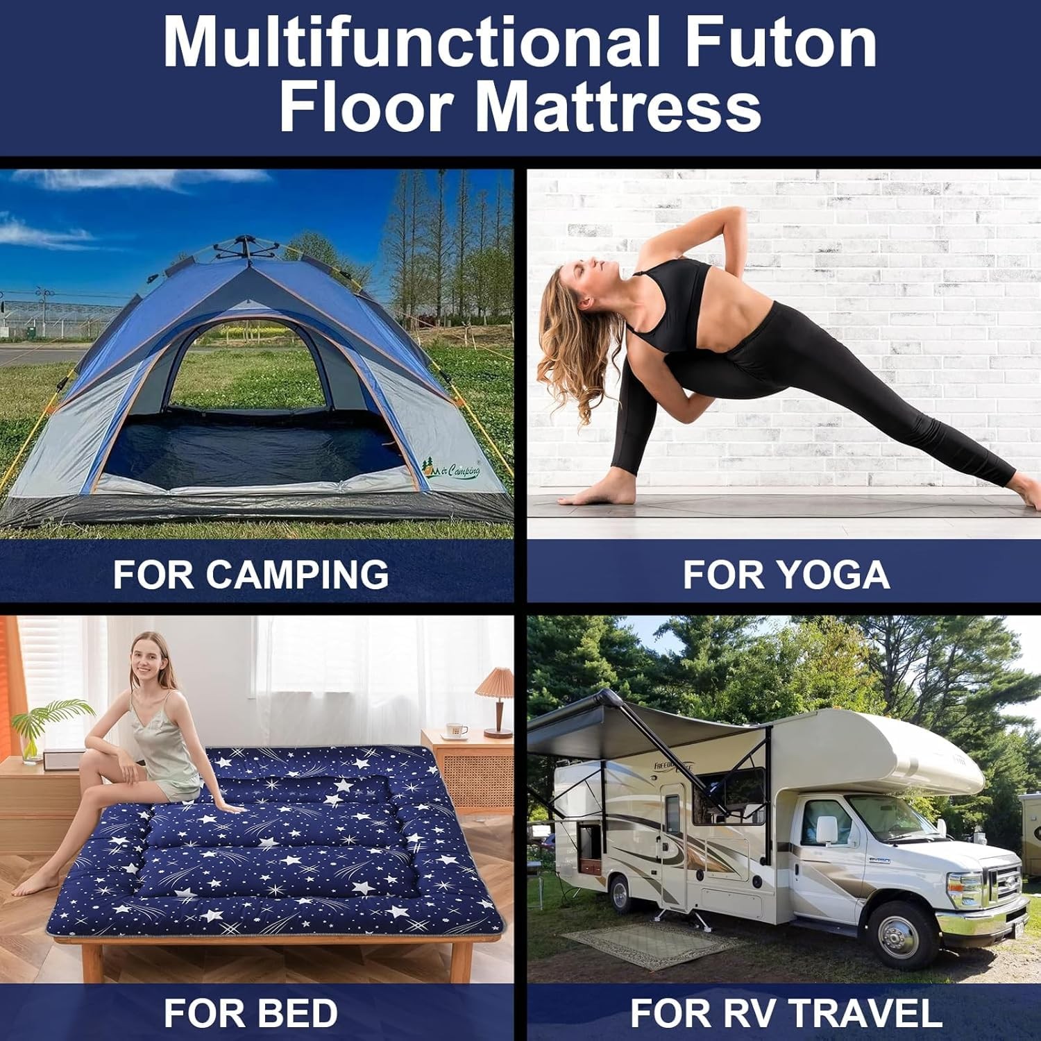 Japanese Floor Mattress,Thicken Japanese Floor Sleeping Pad Foldable,Roll Up …