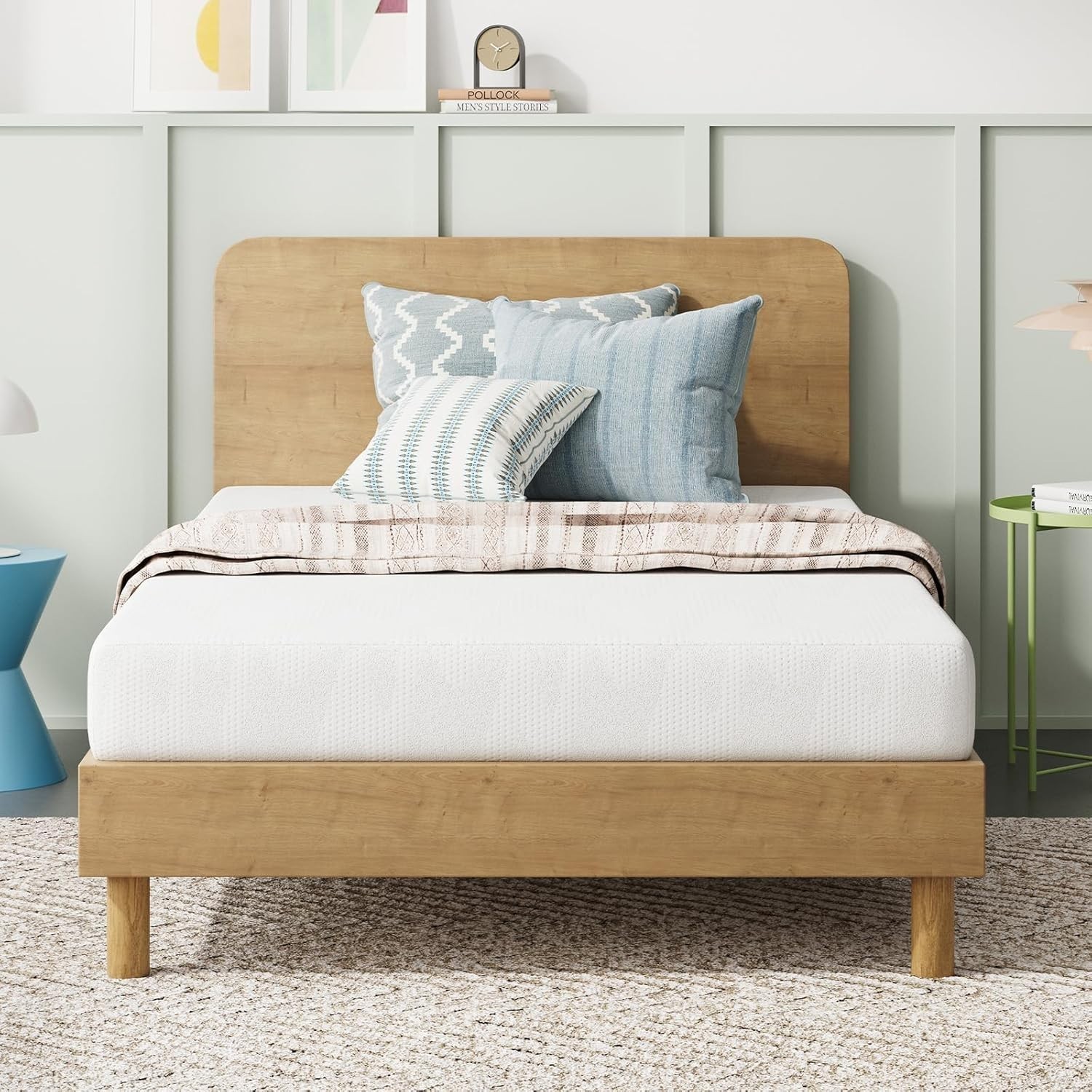 Twin Mattress 6 Inch Twin Bed Mattress Kids Gel Memory Foam Mattresses Cooling