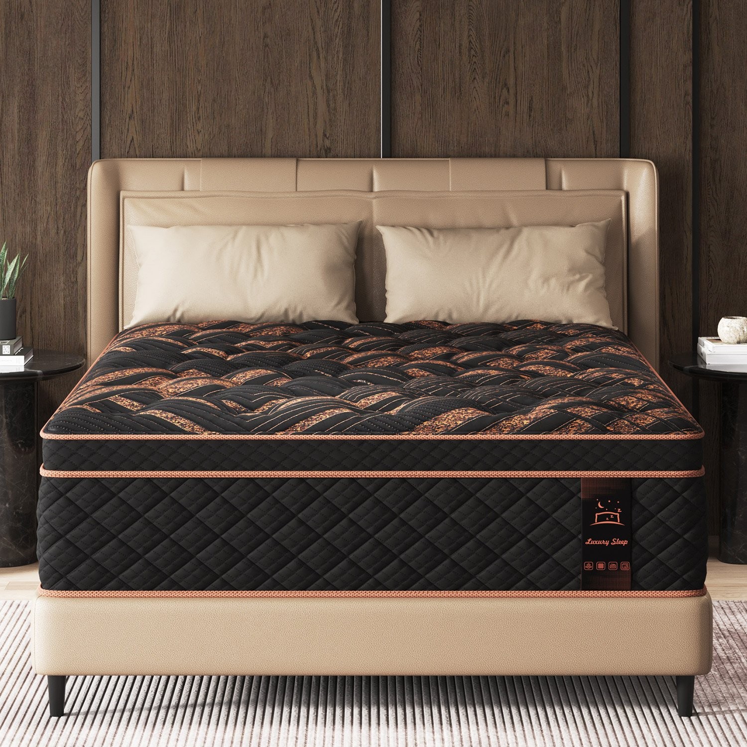 14″Twin Full Queen King Size Gel Memory Foam Spring Mattress In A Box