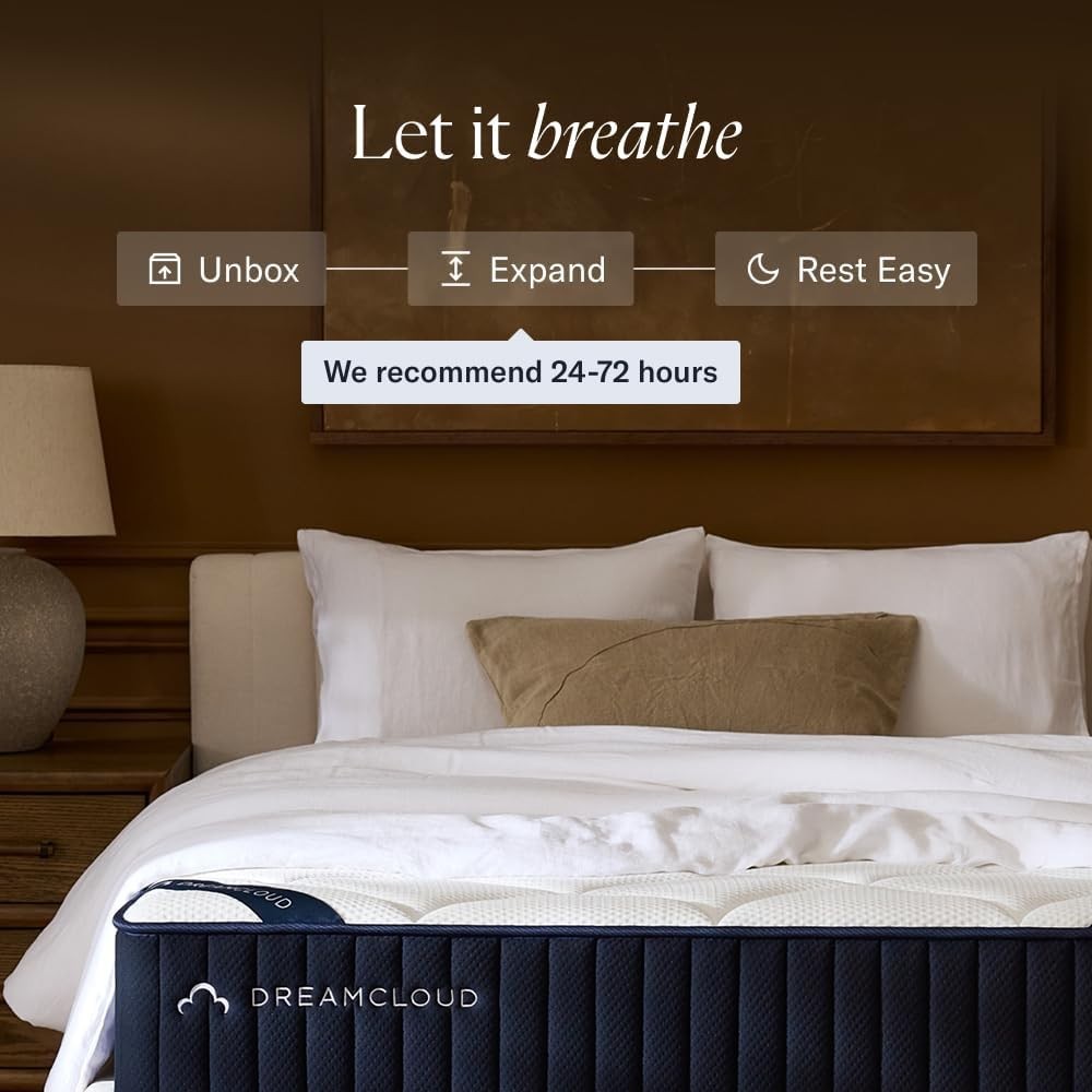 DreamCloud Classic 12″ King Mattress Hybrid Gel Memory Foam