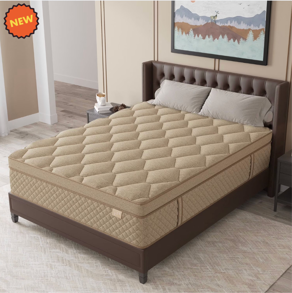 12″ Colchones Queen Size De Espuma 12 Pulgadas Gel Memory Foam Hybrid Mattress