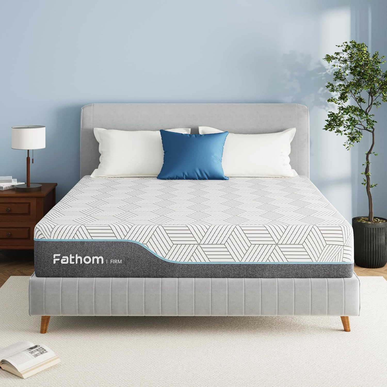 Firm Queen Mattress 10 Inch Memory Foam Mattress Queen Size Bed in a Box for Bac