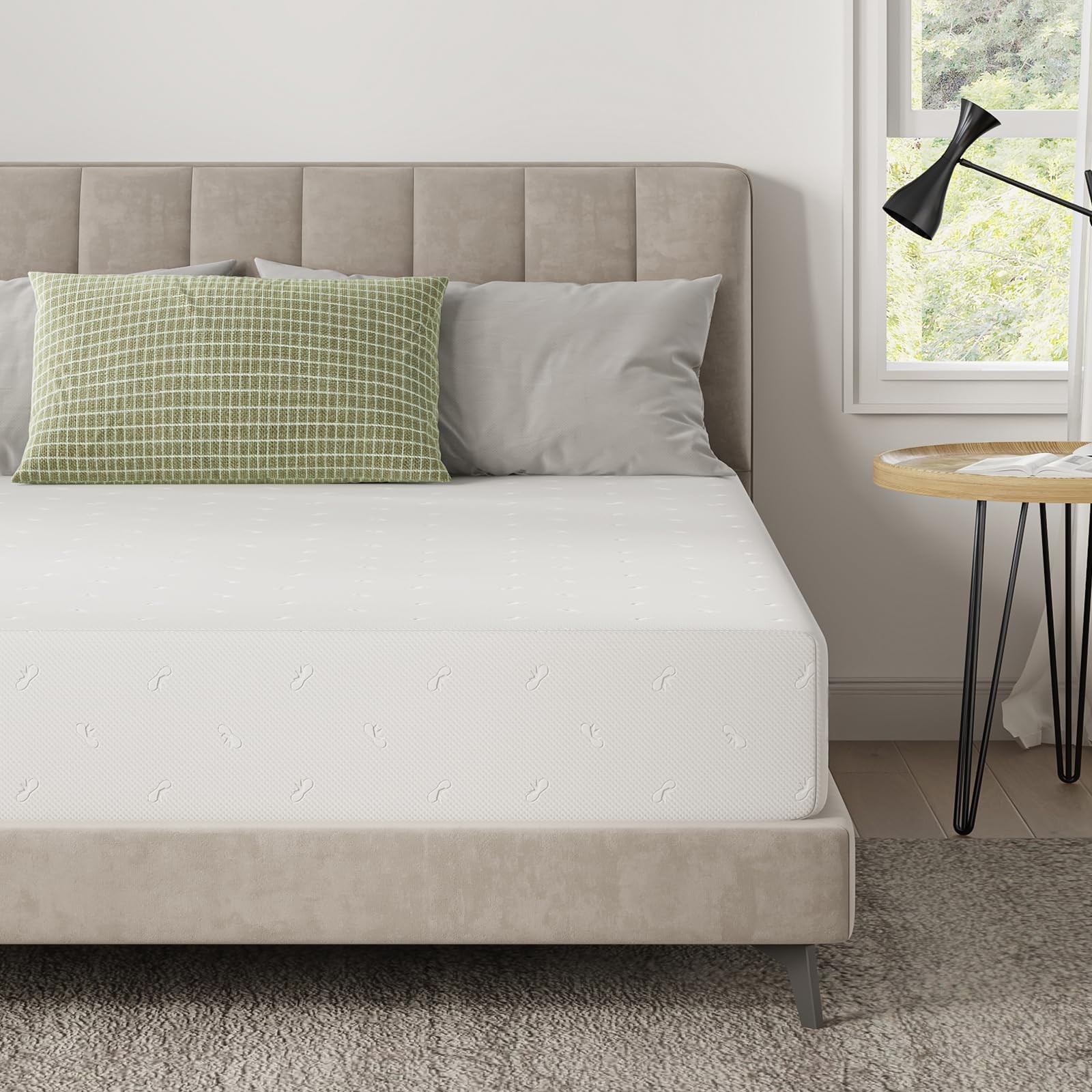 8 Inch Twin Size Memory Foam Mattress with Cooling Gel & Bamboo Charcoal Foam…