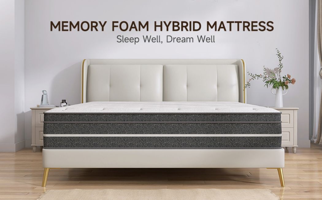 12″14″ Twin Full Queen King Size Mattress Memory Foam Hybrid Spring Bed in a Box