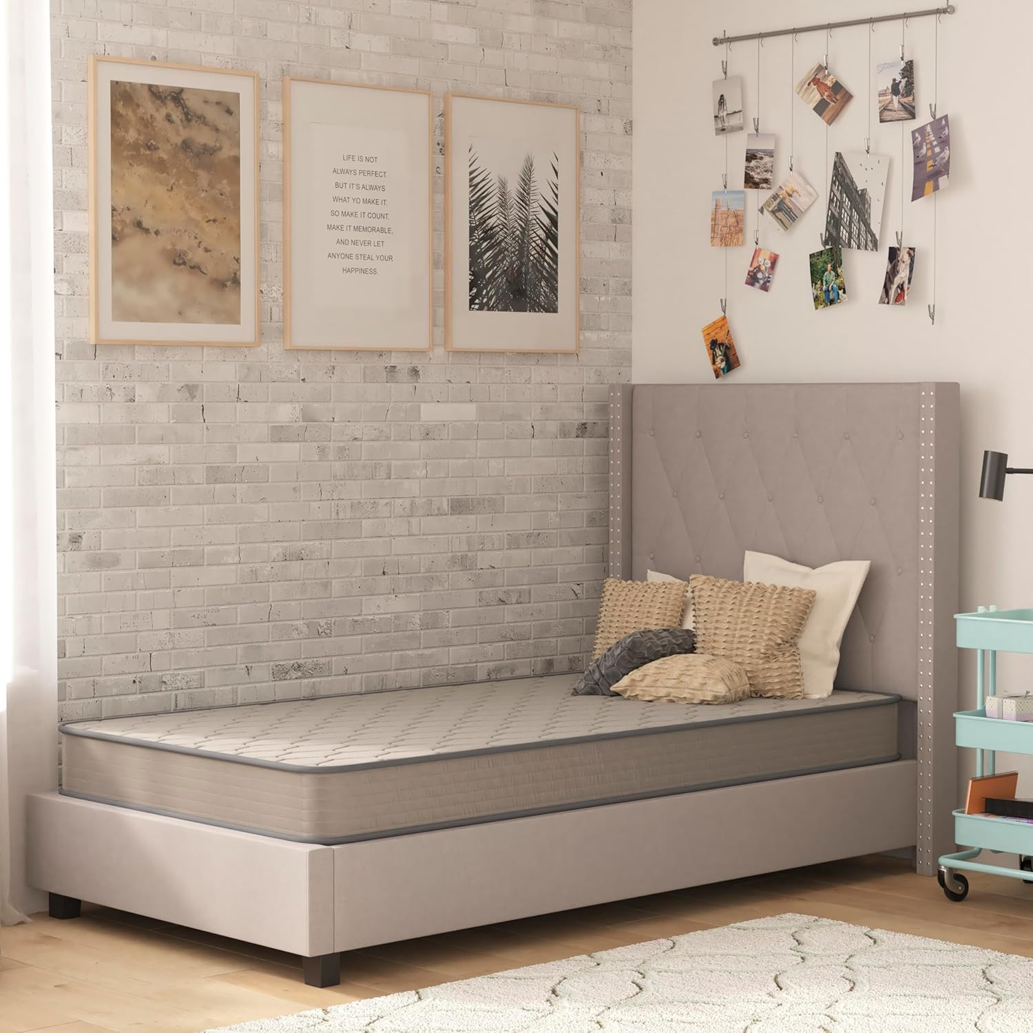 Capri Comfortable Sleep 6″ Hybrid Innerspring and Foam Mattress in a Box, Foam I