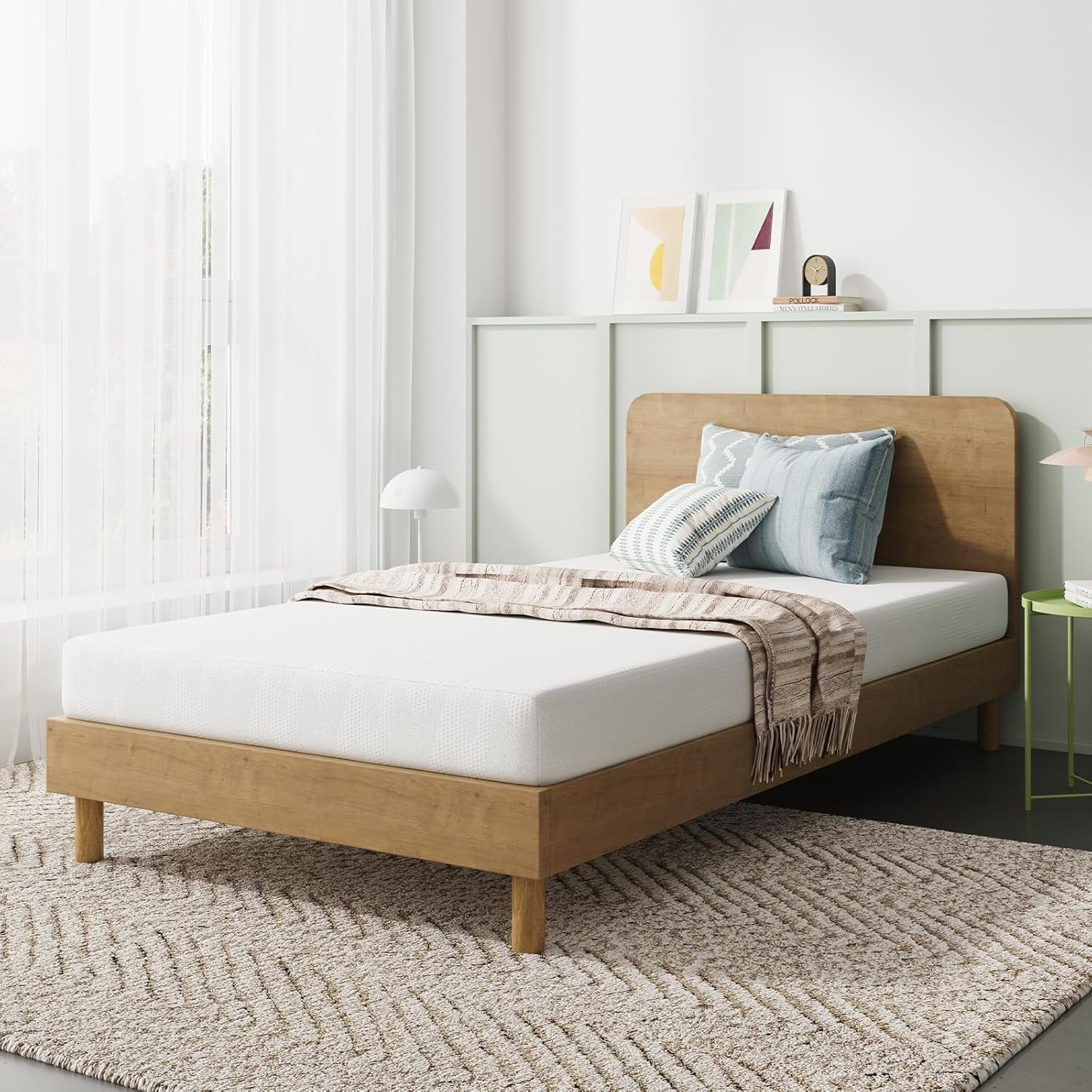 Twin Mattress, 6 Inch Twin Bed Mattress for Kids, Gel Memory Foam Mattresses for