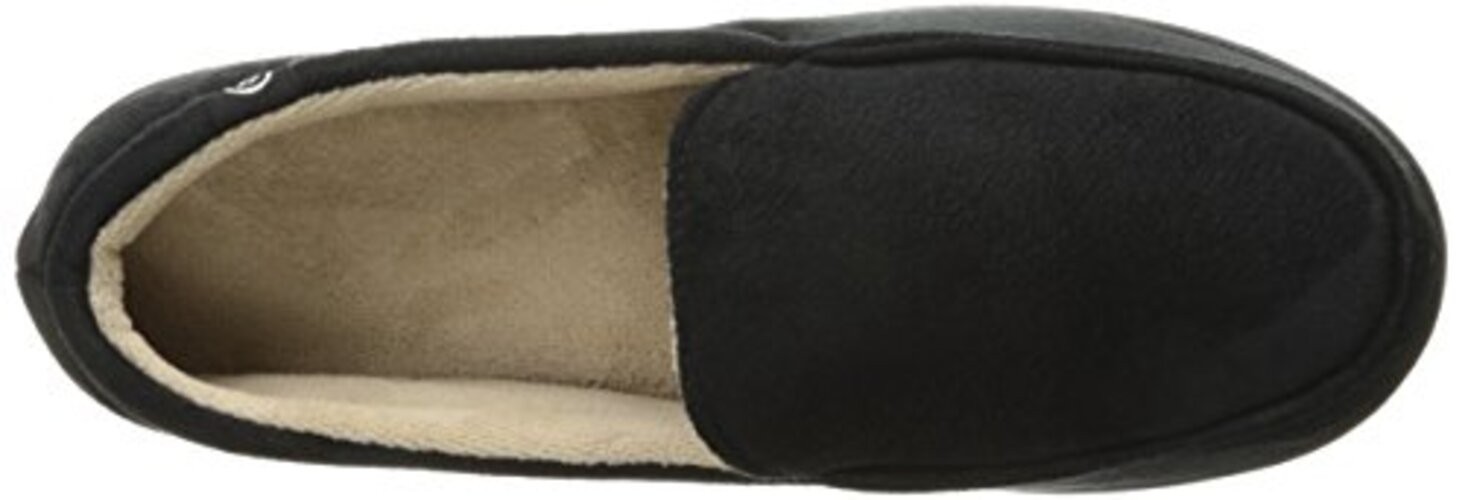 Men’s Moccasin Gel Infused Memory Foam 11 Black