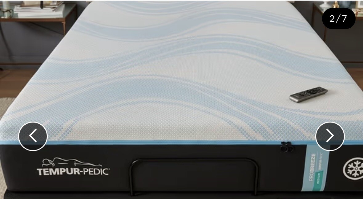 New California King Tempur-Pedic ProBreeze 2.0 Medium Hybrid Mattress Msrp $5599