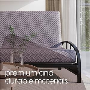 Memory Fo Futon Mattr – Full Size (Fre Not Included) (Grey)