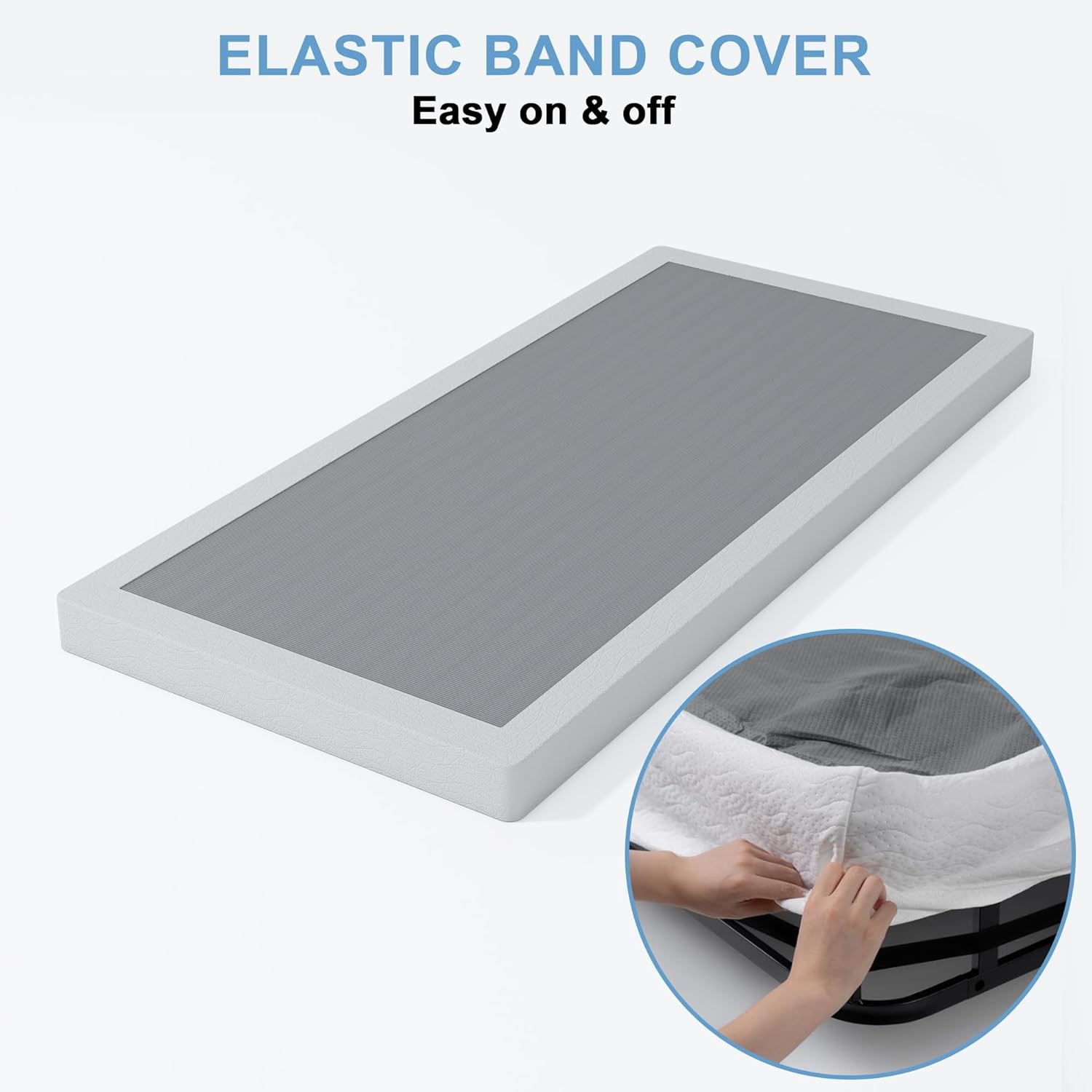 Twin Box Spring 4 Inch High Profile Box Spring Twin Bed Sturdy Metal Frame