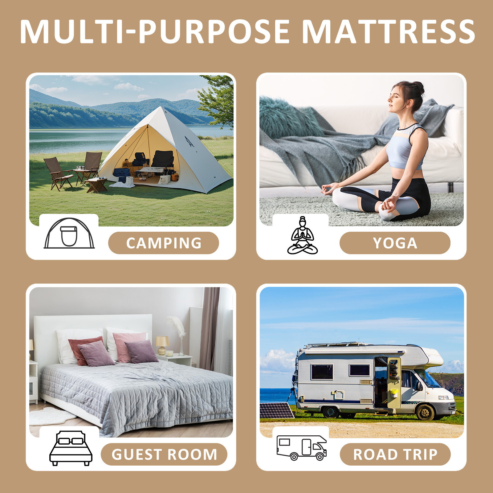 Japanese Futon Floor Mattress Floor Mattress Folding Tatami Roll Up Sleeping Pad