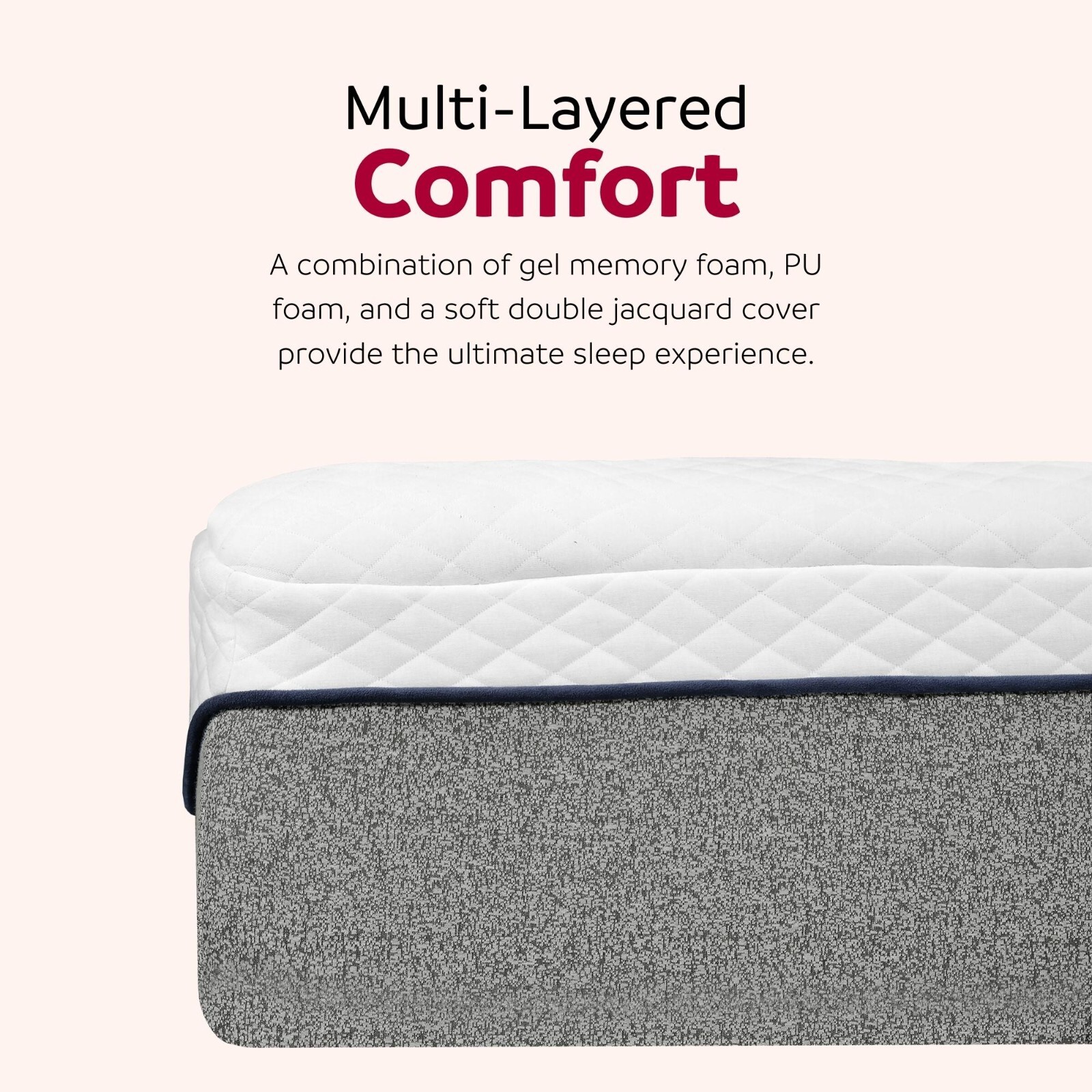 13 In. Queen Size Gel Memory Foam Mattress in a Box, Soft Tight Top Mattress