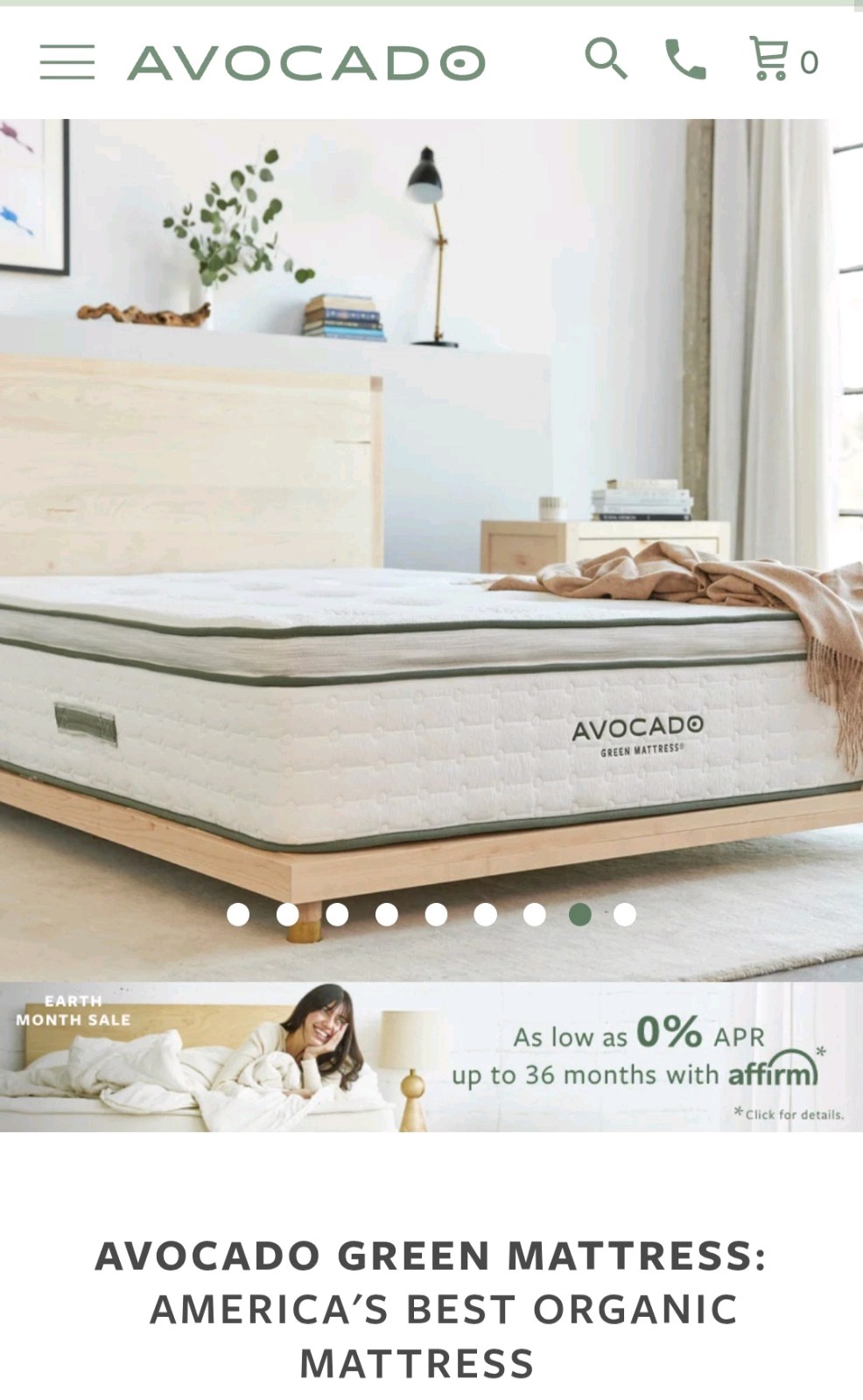 Avocada Organic Green Queen Mattress