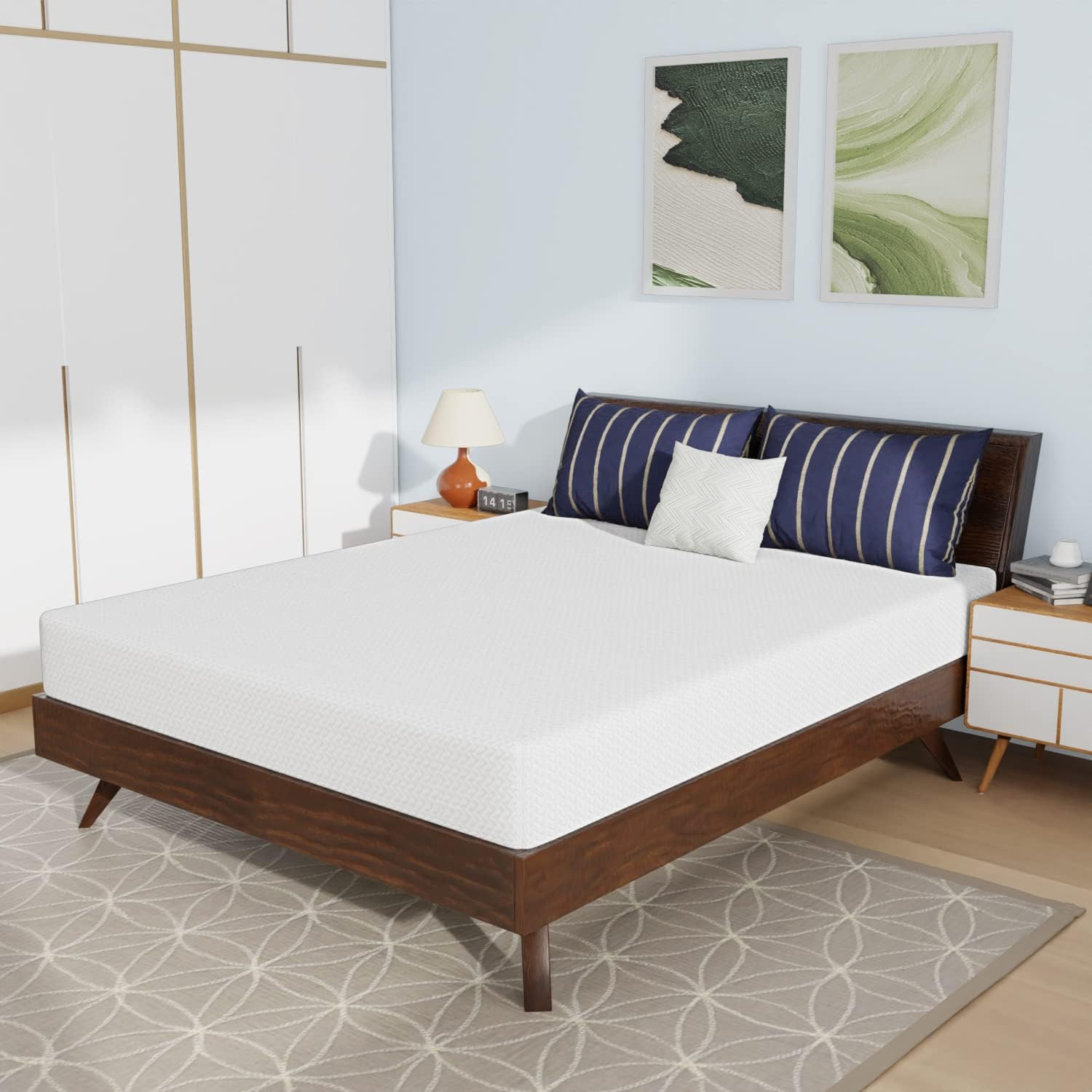 Memory Foam Mattress Cooling Gel Bamboo Charcoal Infused Mattress 8 Inch Mattres
