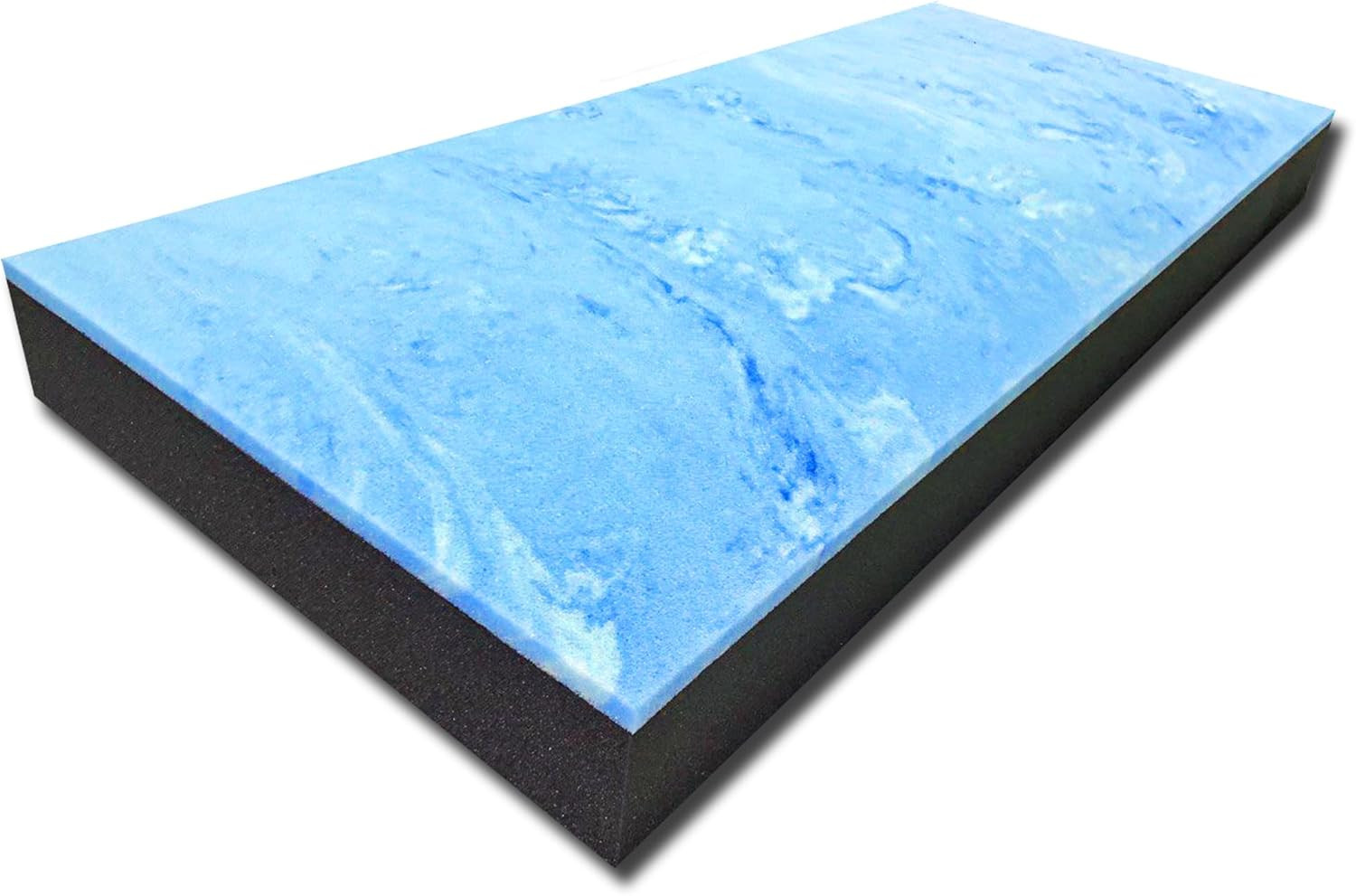 6» X 30» X 75» Bunk Mattress, Gel Memory Foam on High Density Charcoal Foam,