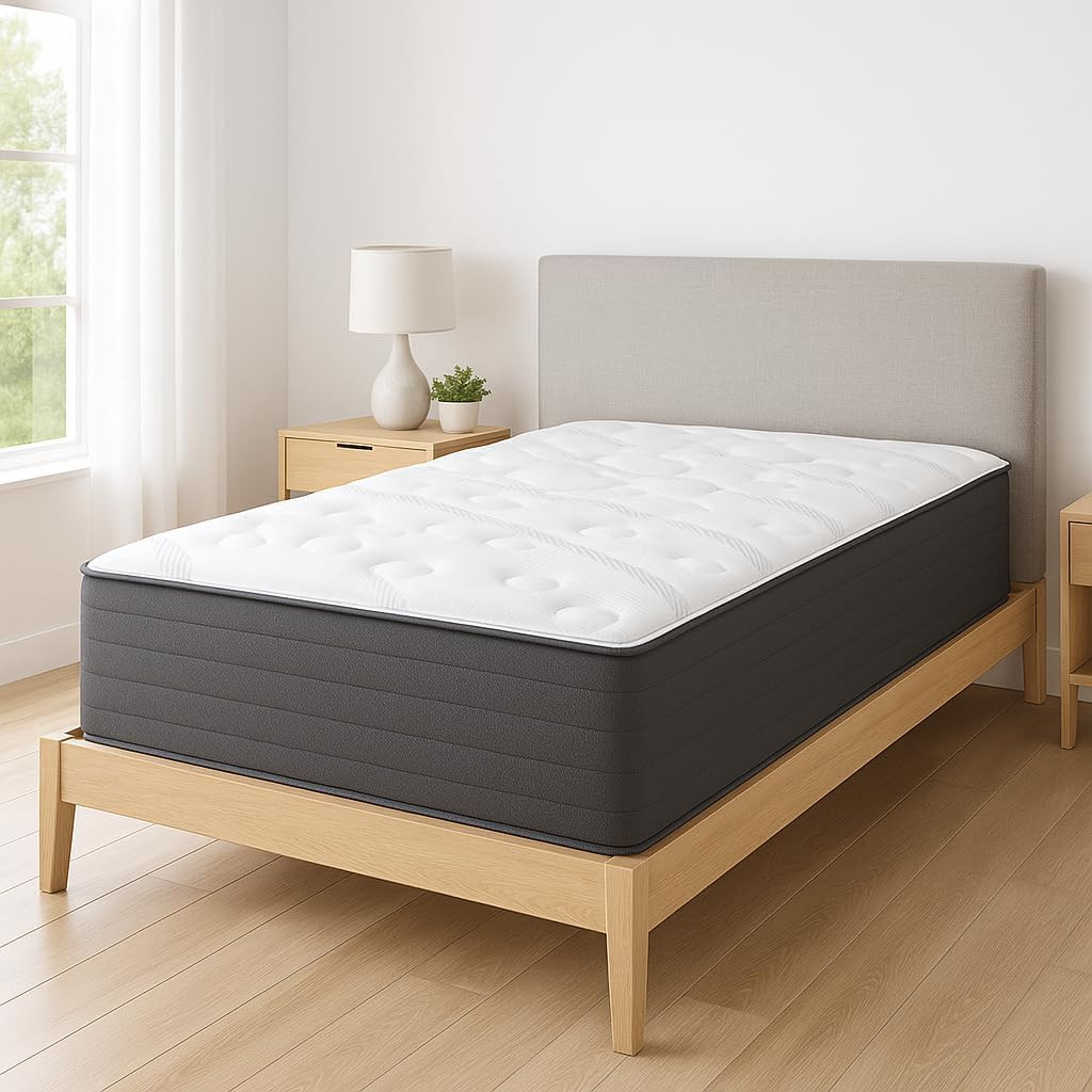 14″ Firm Double-Sided Innerspring Mattress & 8″ Box Spring, Twin XL, Mink