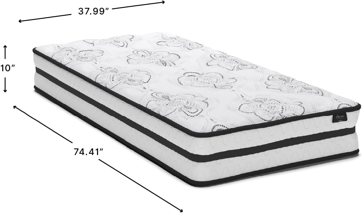 Twin Size Bed Mattress with Hybrid Design and Cooling Foam for Ultimate Comfort