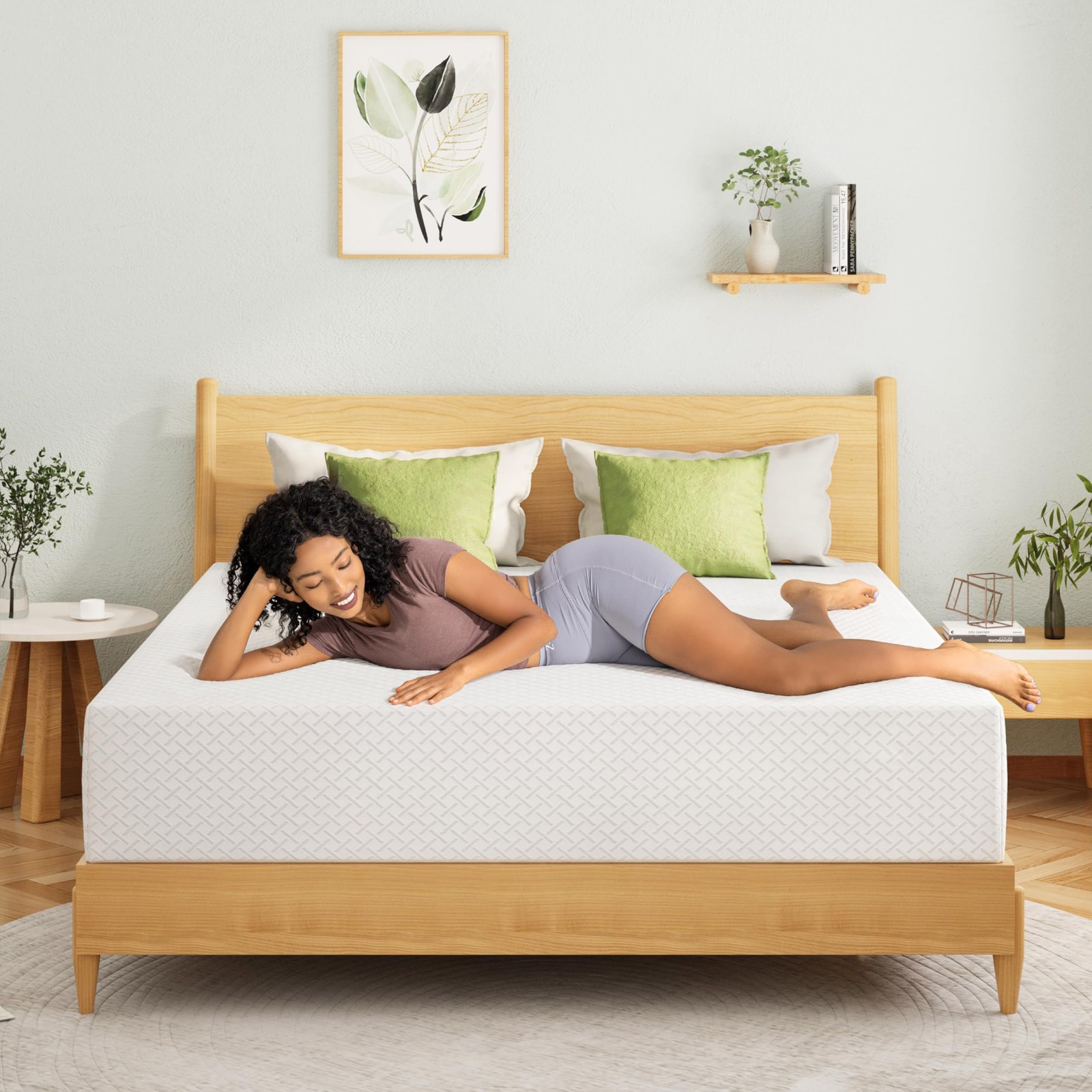 EGOHOME 6 Inch Queen Size Mattress for Kids, Memory Foam Mattress with Coolin…