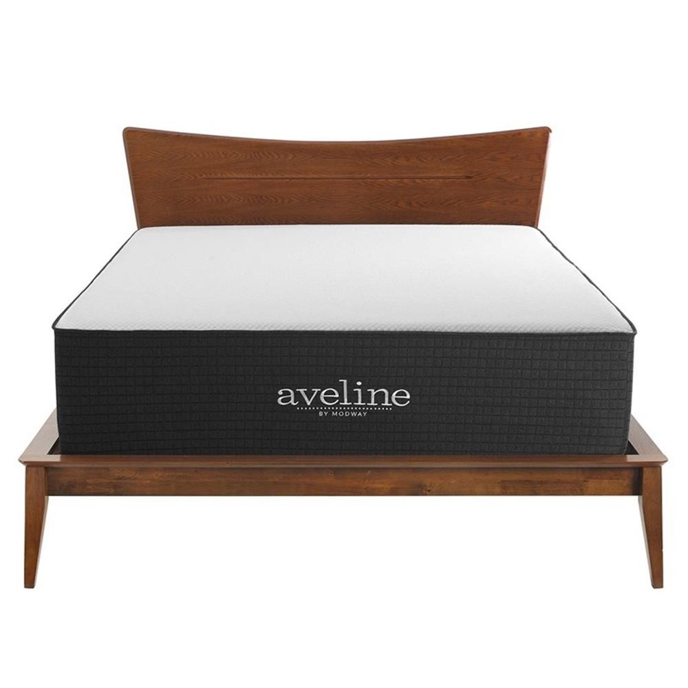 Bowery Hill Contemporary 16″ Memory Foam King Mattress in White