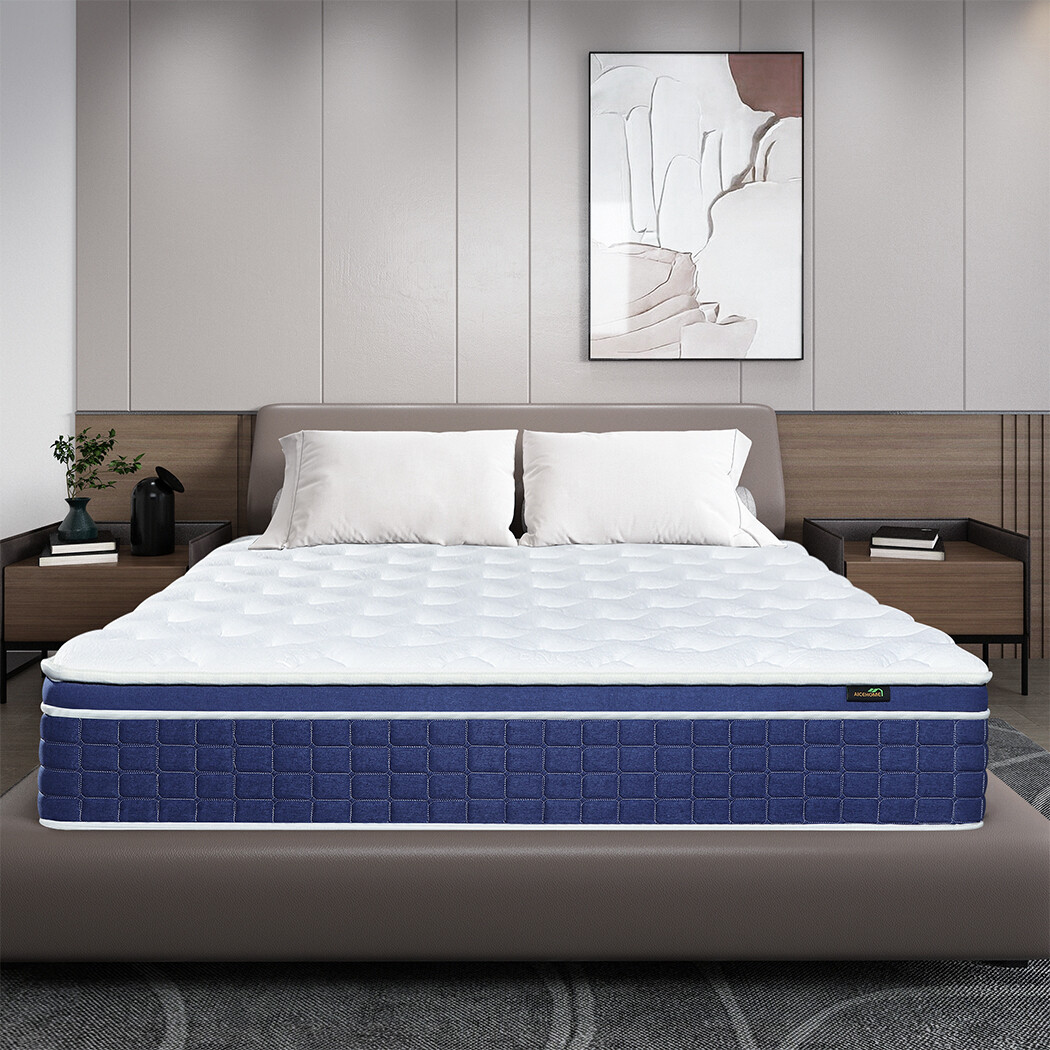 14″ King Size Mattress in A Box Hybrid Pocket Spring Memory Foam Medium Firm