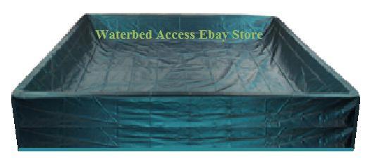 King Complete Size Softside Waterbed with Dual Waveless Bladders & Dual Heaters