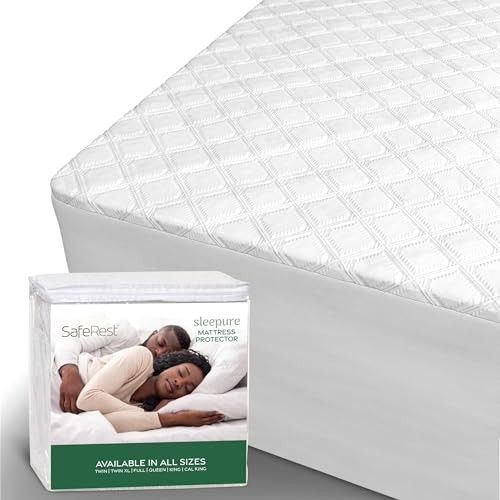 SafeRest Sleepure – Protector de colchón 100 % Viscosa de bambú King