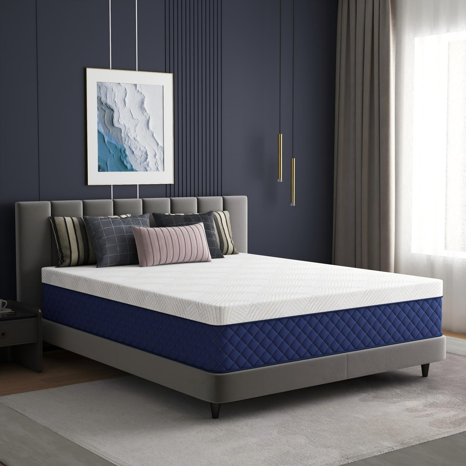 14 inch Hybrid Spring Memory Foam Twin Full Queen King Size Mattress In A Box