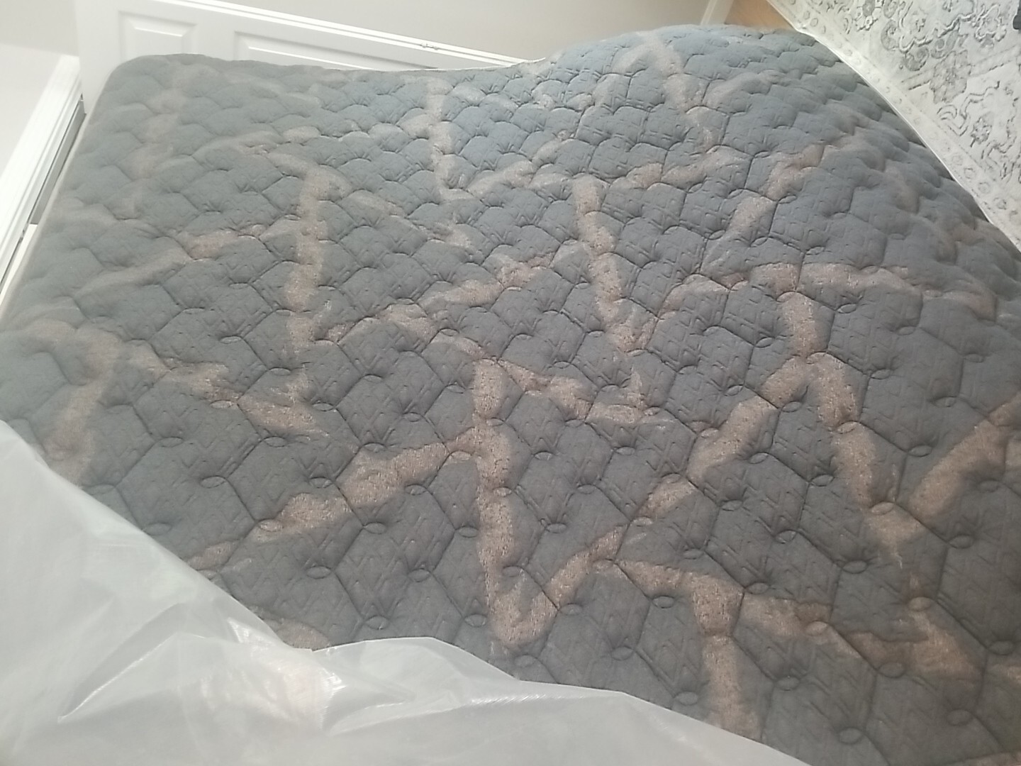 King Size Copper Radiance XFM Came In Plastic Wrap-Black With Gold Patterns