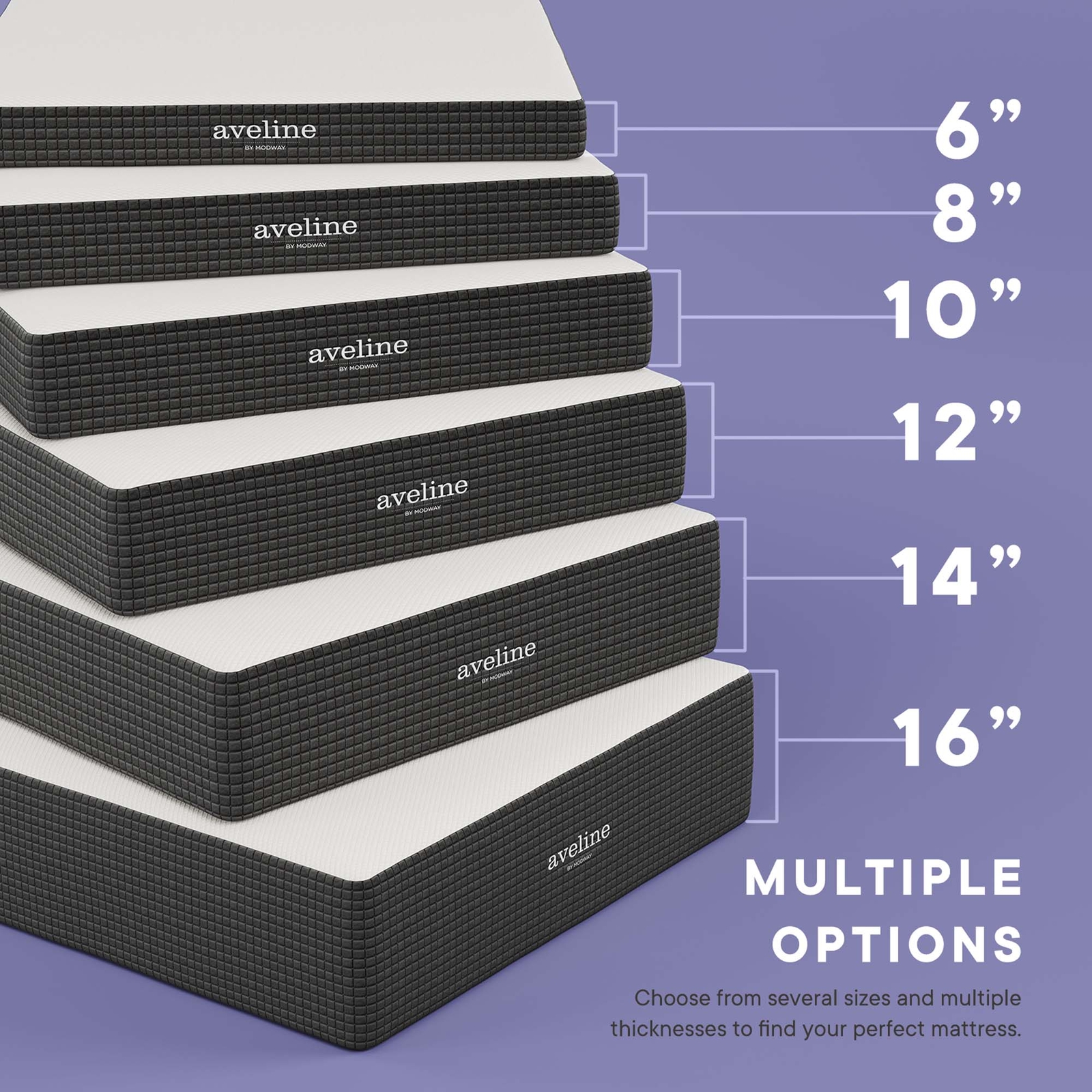 Modway 14” Cooling Gel-Infused Ventilated Memory Foam Twin Mattress