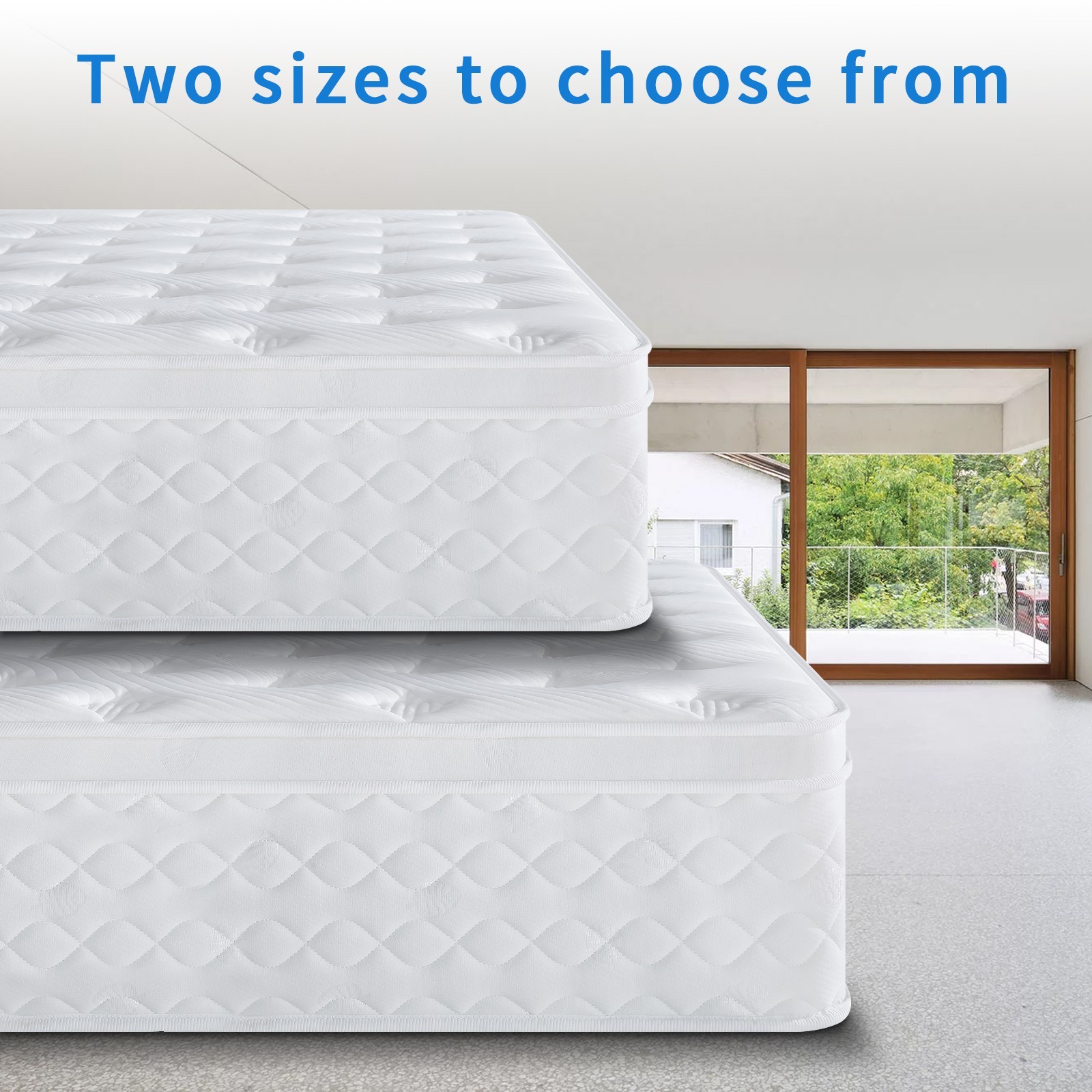 10″12″ Gel Memory Foam Spring Hybrid Mattress Twin Full Queen King Size In A Box