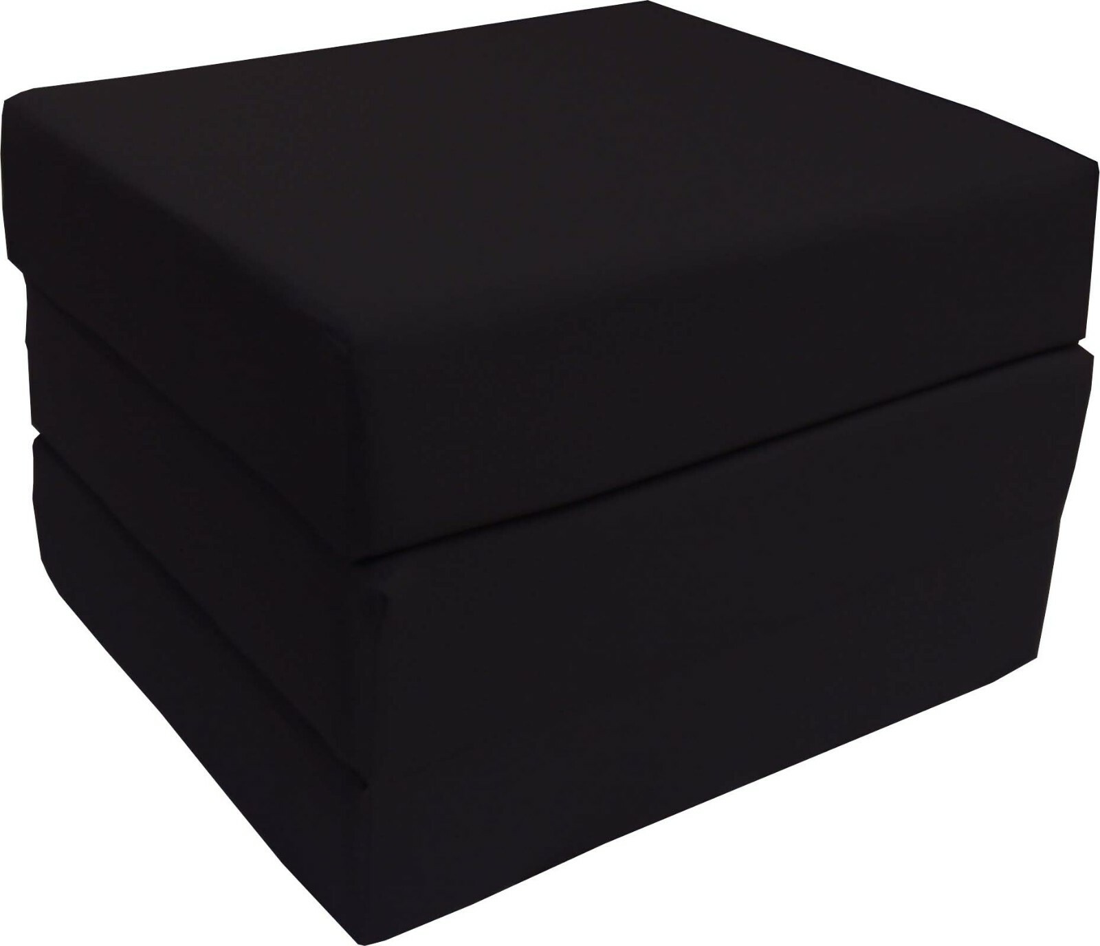 Shikibuton Trifold Foam Beds 1.8 lbs Density, Folding Mattress 6x27x75, Black