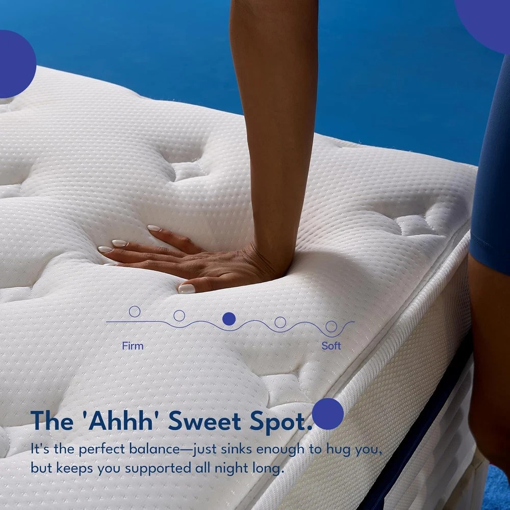 Full Size Mattress 12 Inch with Zoned Support, Medium Feel, Reinforced Edge Coil