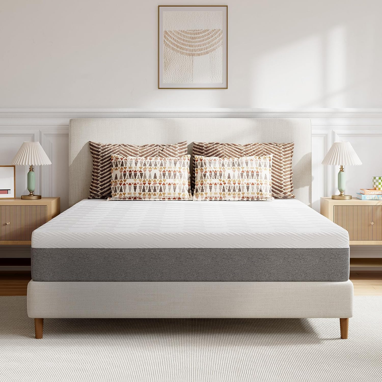 King Size Mattress 10 Inch, Gel King Memory Foam Mattress in a Box with Comfort