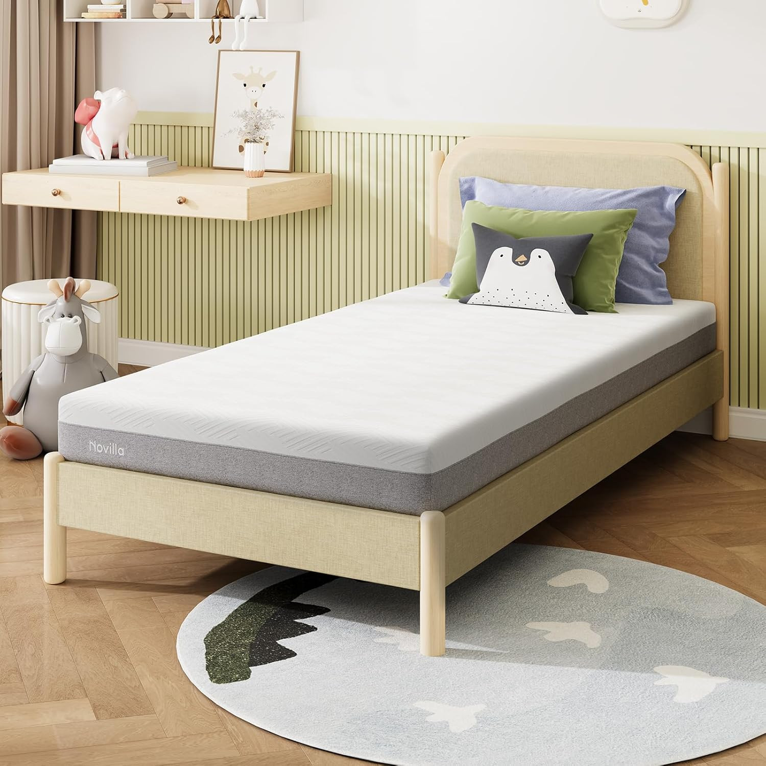 Twin XL Mattress, 6-Inch Gel Memory Foam Mattress for Cool Night Sleep & Pressur