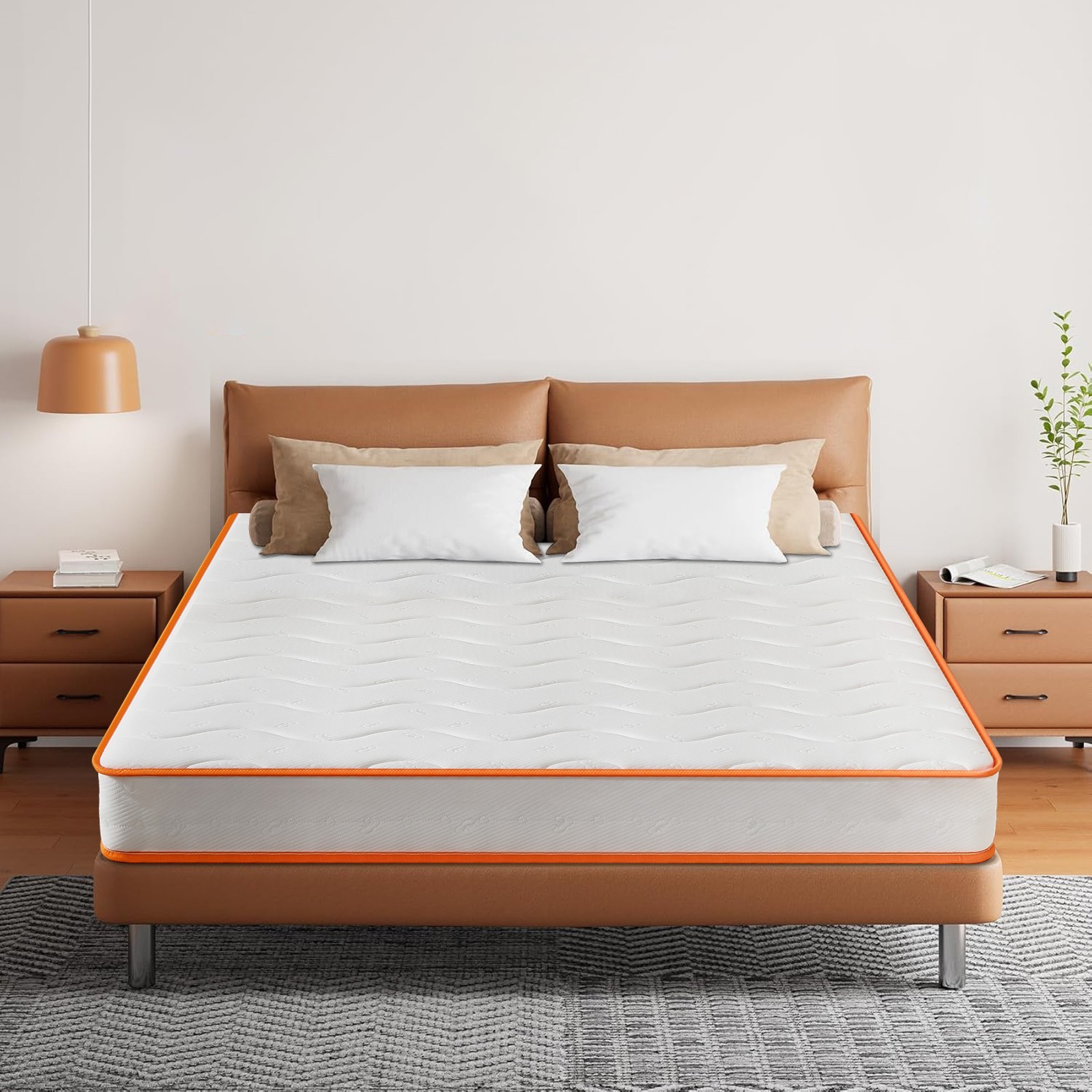 6″ Memory Foam and Innerspring Hybrid Mattress In A Box, CertiPUR-US Certified