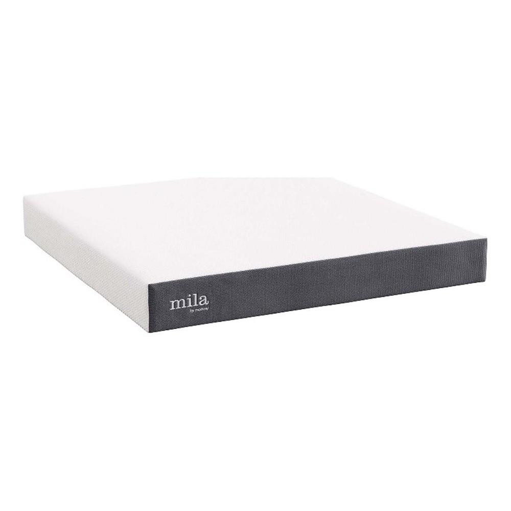 Modway Mila 10″ King Modern Style Memory Foam Mattress in Gray Finish