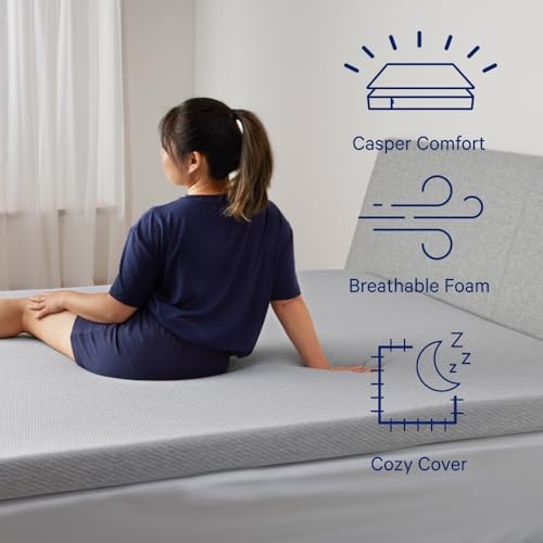 Casper Sleep Essential 3″ Size Memory Foam Mattress Topper Queen 3 Inch