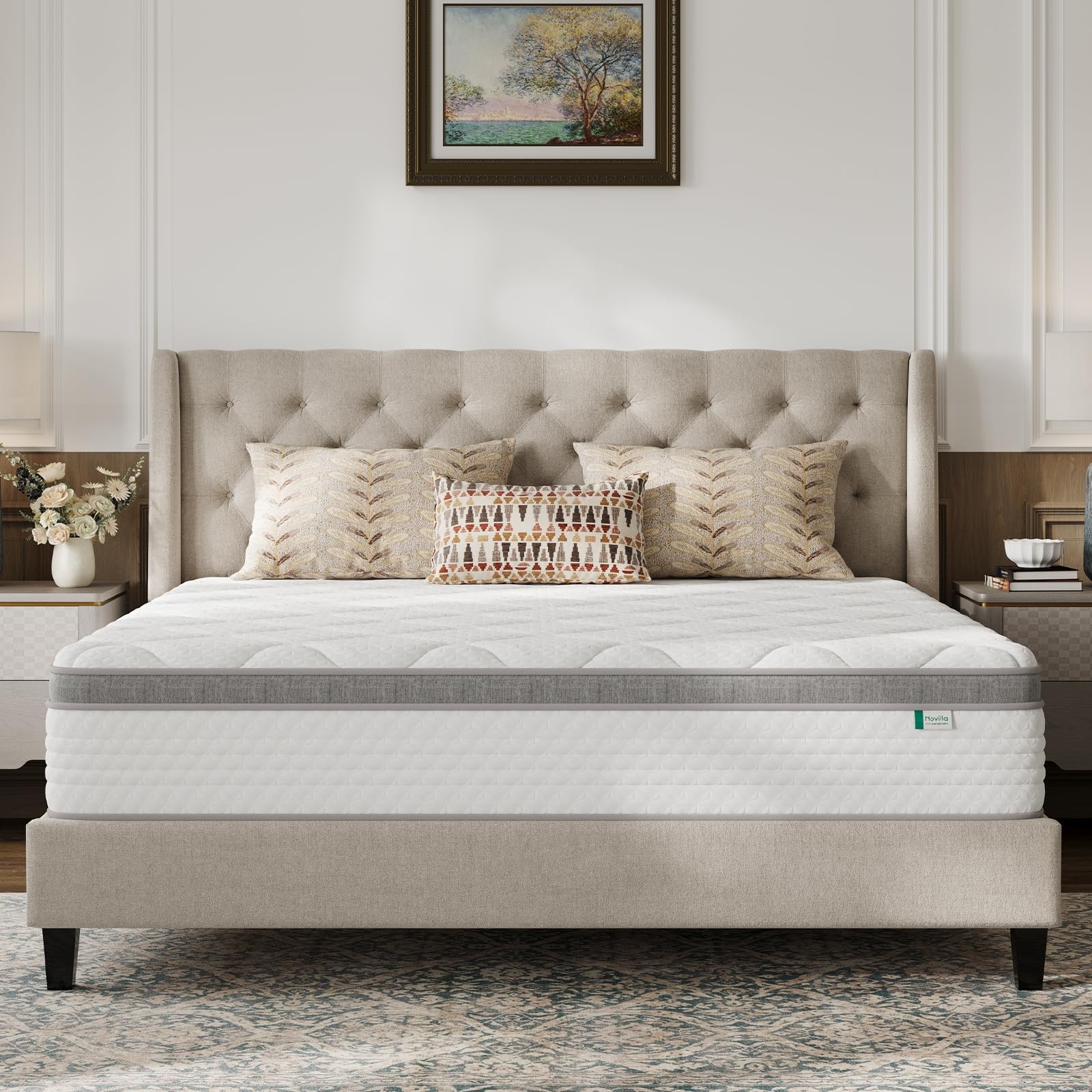 King Mattress, 12 Inch Hybrid Mattress King with Comfort Foam, Innerspring Pi…