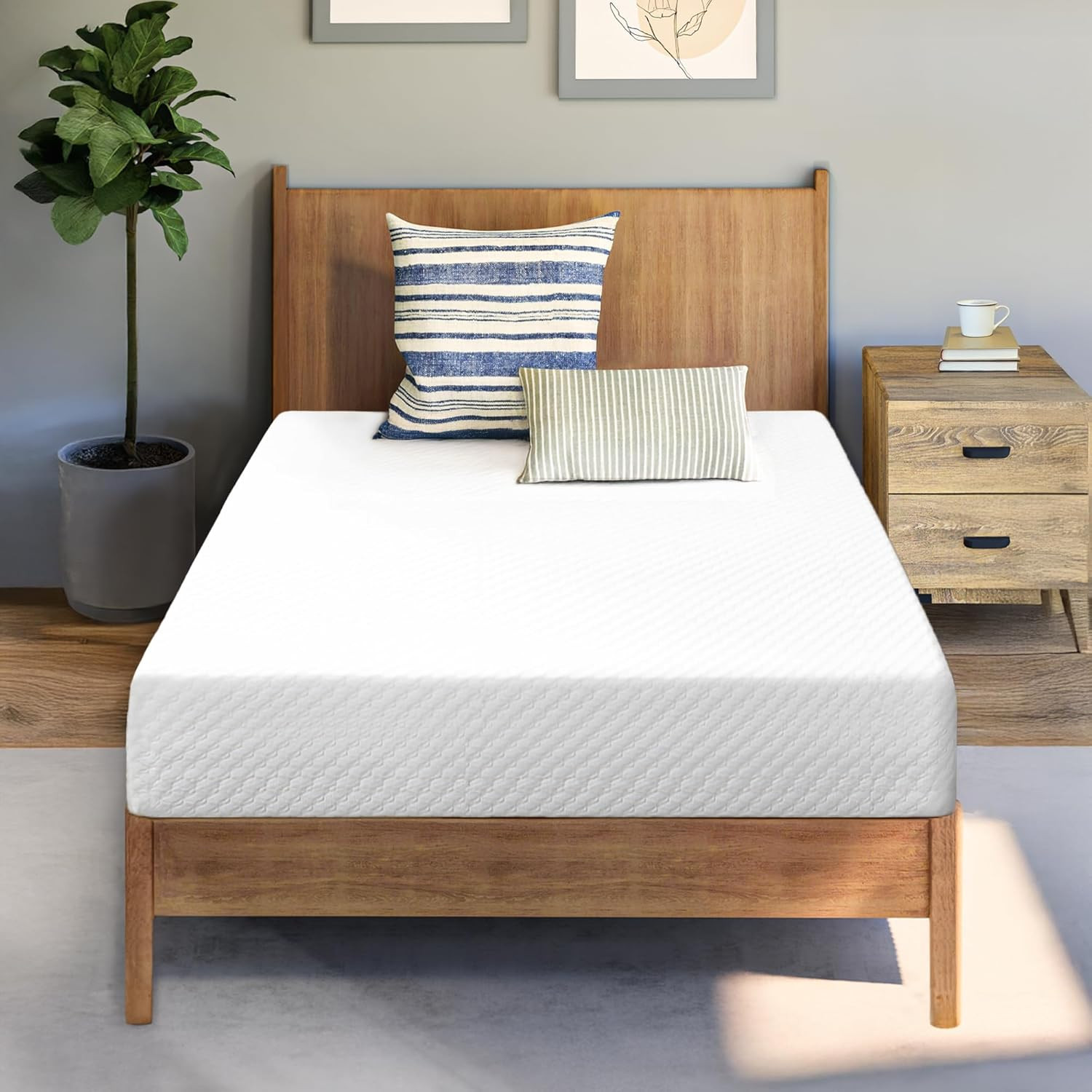 6″ Twin Cooling Gel Memory Foam Mattress – Medium Firm, CertiPUR-US Certified