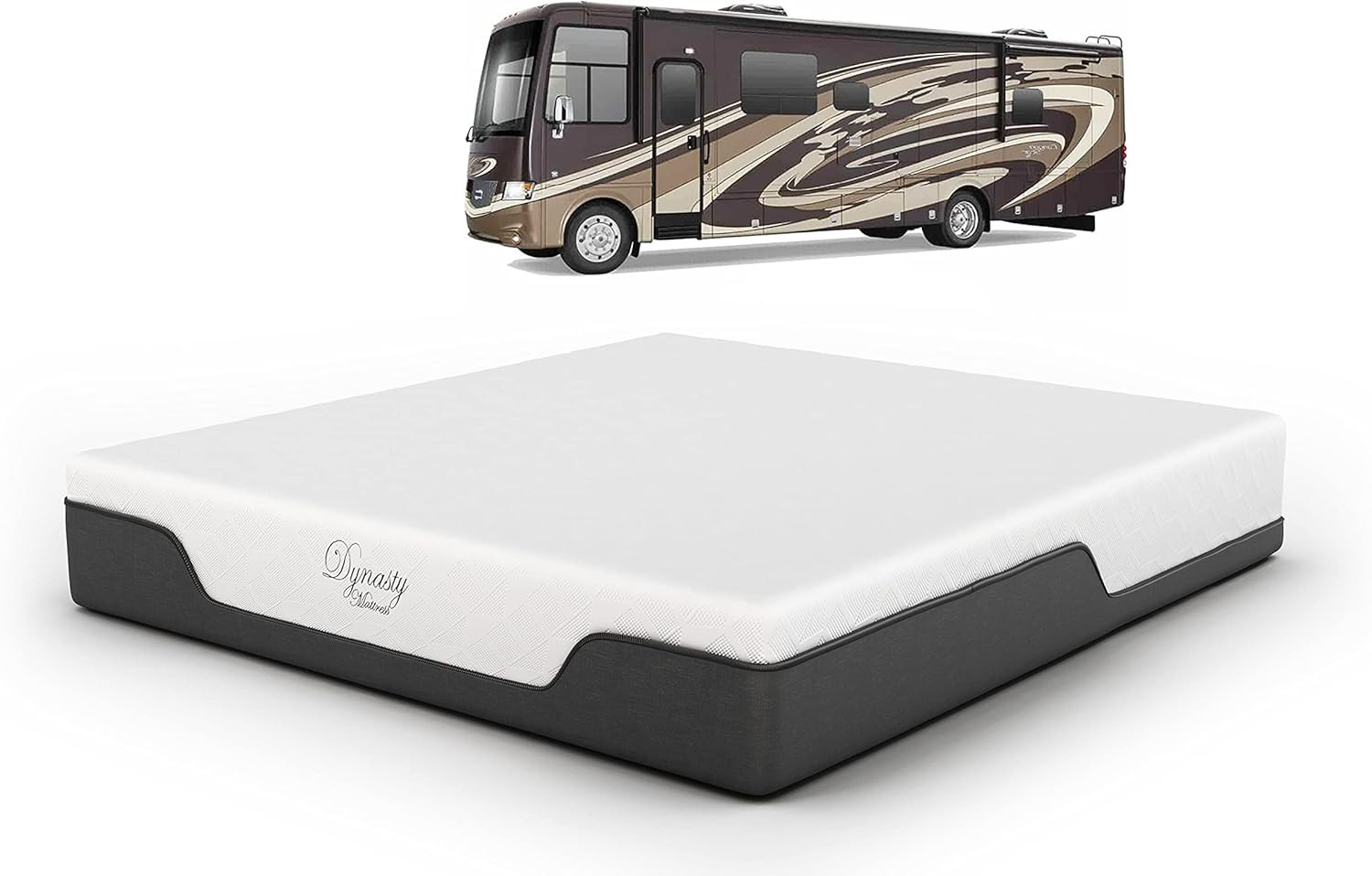 Coolbreeze 10-Inch Medium-Firm Gel Memory Foam RV Queen Mattress