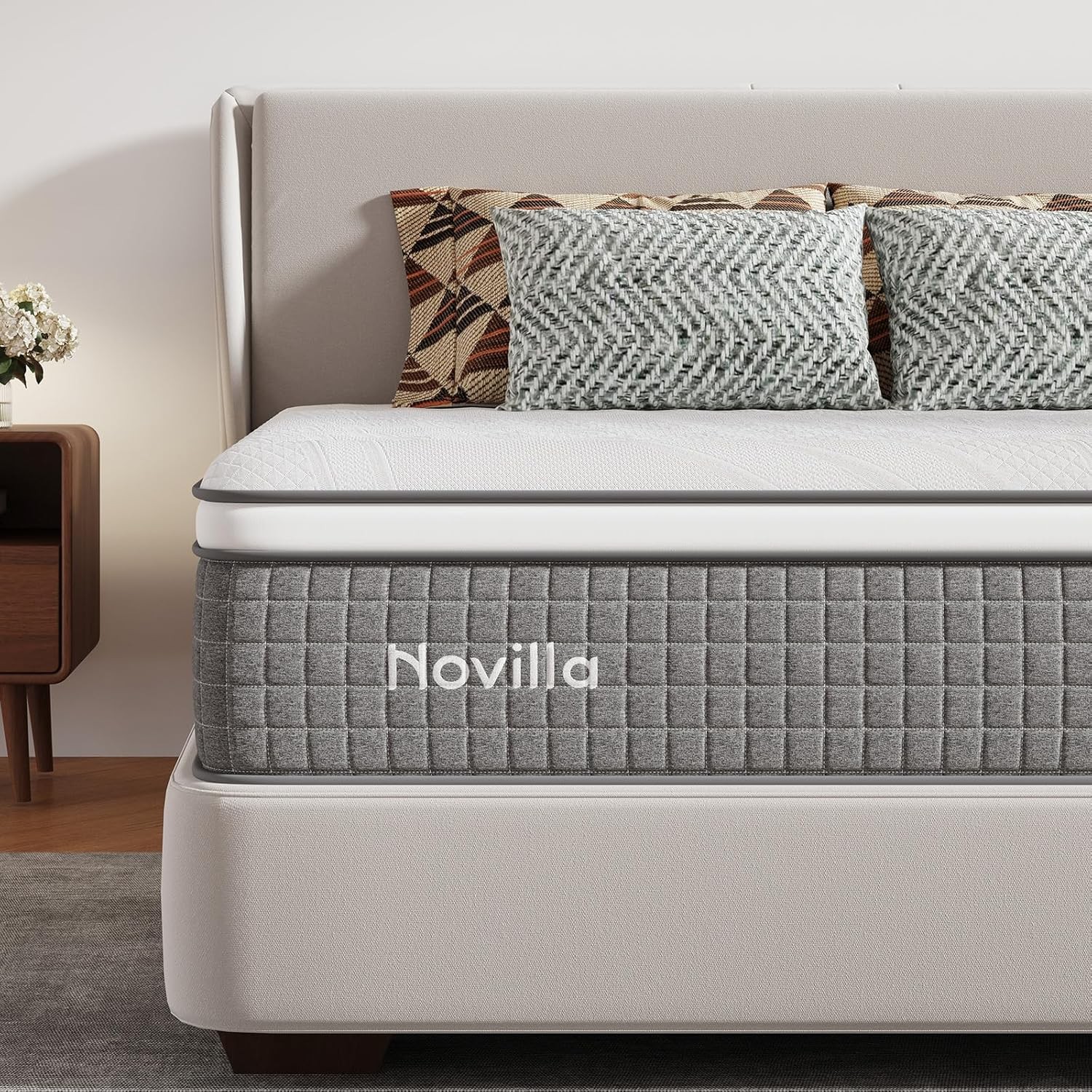 Twin Mattress 10 Inch,Twin Size Hybrid Mattress W/ Individually Wrapped Coils
