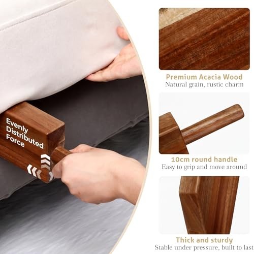 Mattress Lifter & Bed Maker Tool – Sheet Changing Wedge, Tucking Paddle, Allevia
