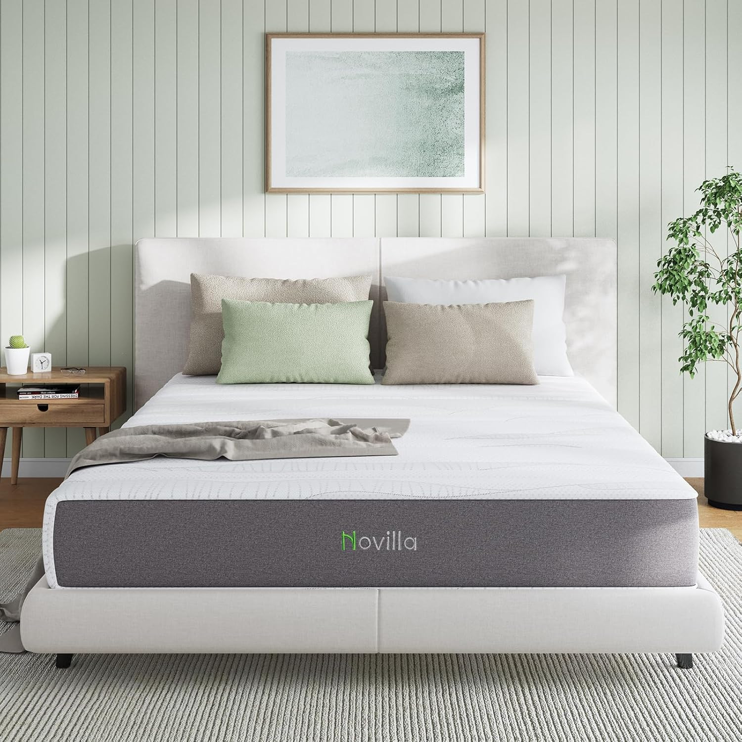 Twin Size Mattress, 10 Inch Memory Foam Mattress Twin with Bamboo Charcoal Foam