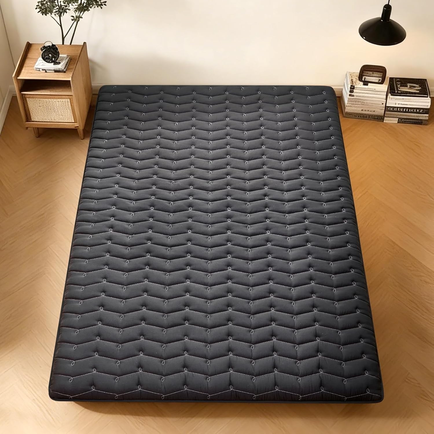 Premium Foam 3.2″ Thick Japanese Futon Floor Mattress Twin Size 39″x80″ 100%