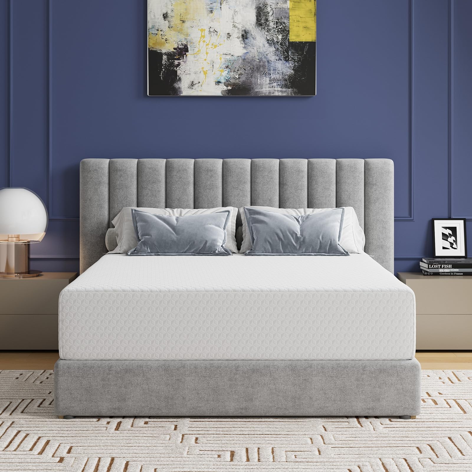 Queen Mattress, 12 Inch Queen Memory Foam Mattress in a for Refresh Sleep & P…