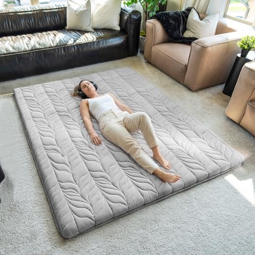 ZonLi Japanese Floor Mattress Futon Mattress Twin Size, Thicken Roll Up Tatami M