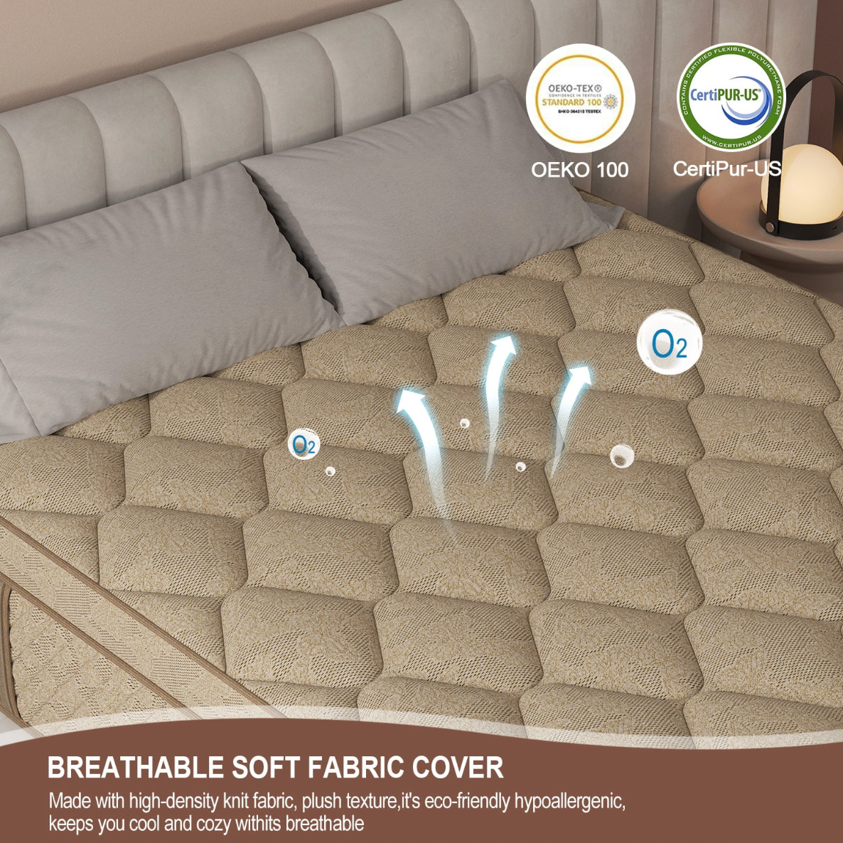 10″ Colchones KING Gel Memory Foam Hibrido Cama King Mattress Hybrid Medium Firm