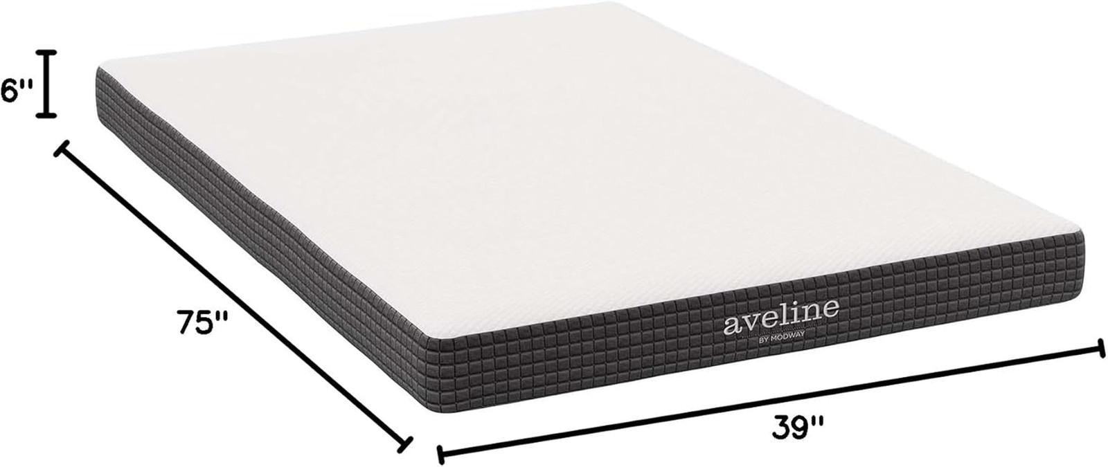 Aveline 6” Gel Infused Memory Mattress with Certipur-Us Certified Foam Twin Matt