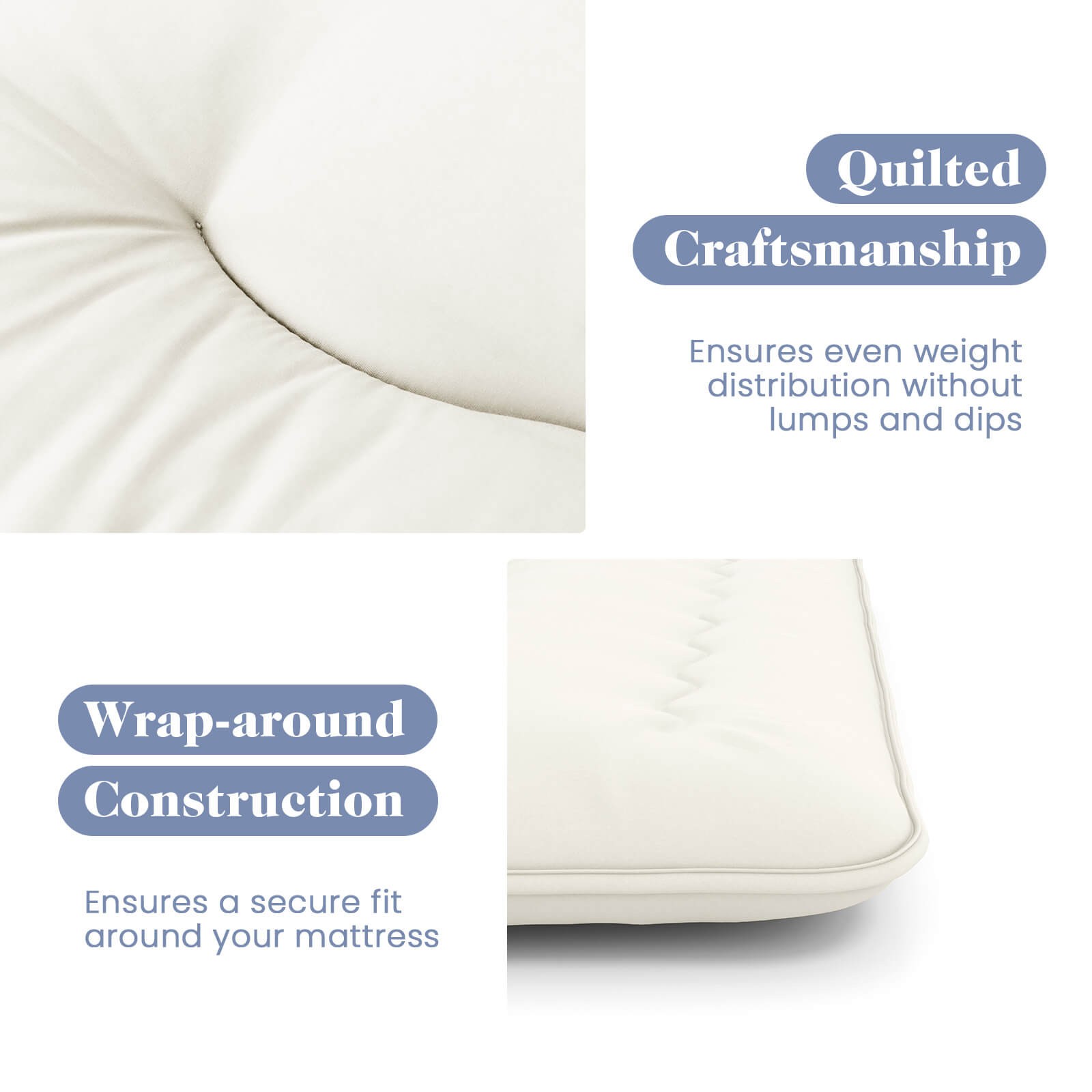 Twin Futon Mattress Japanese Sleeping Pad Lounge Bed w/ Washable Cover Beige