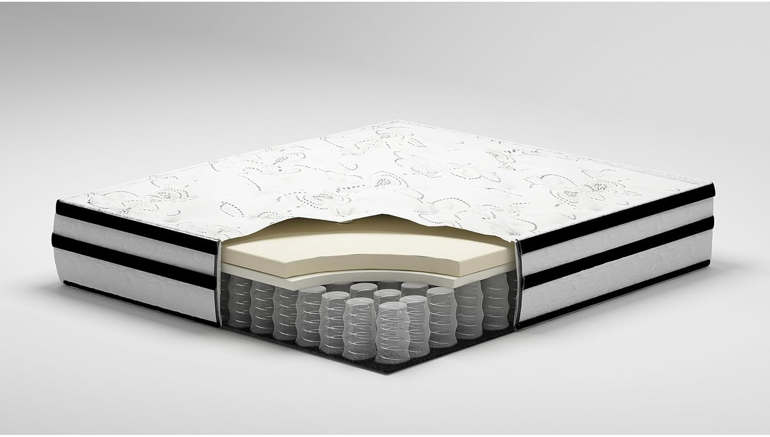 Chime 10″ Hybrid Gel Memory Foam Mattress with Lumbar Support & Pillow, Queen